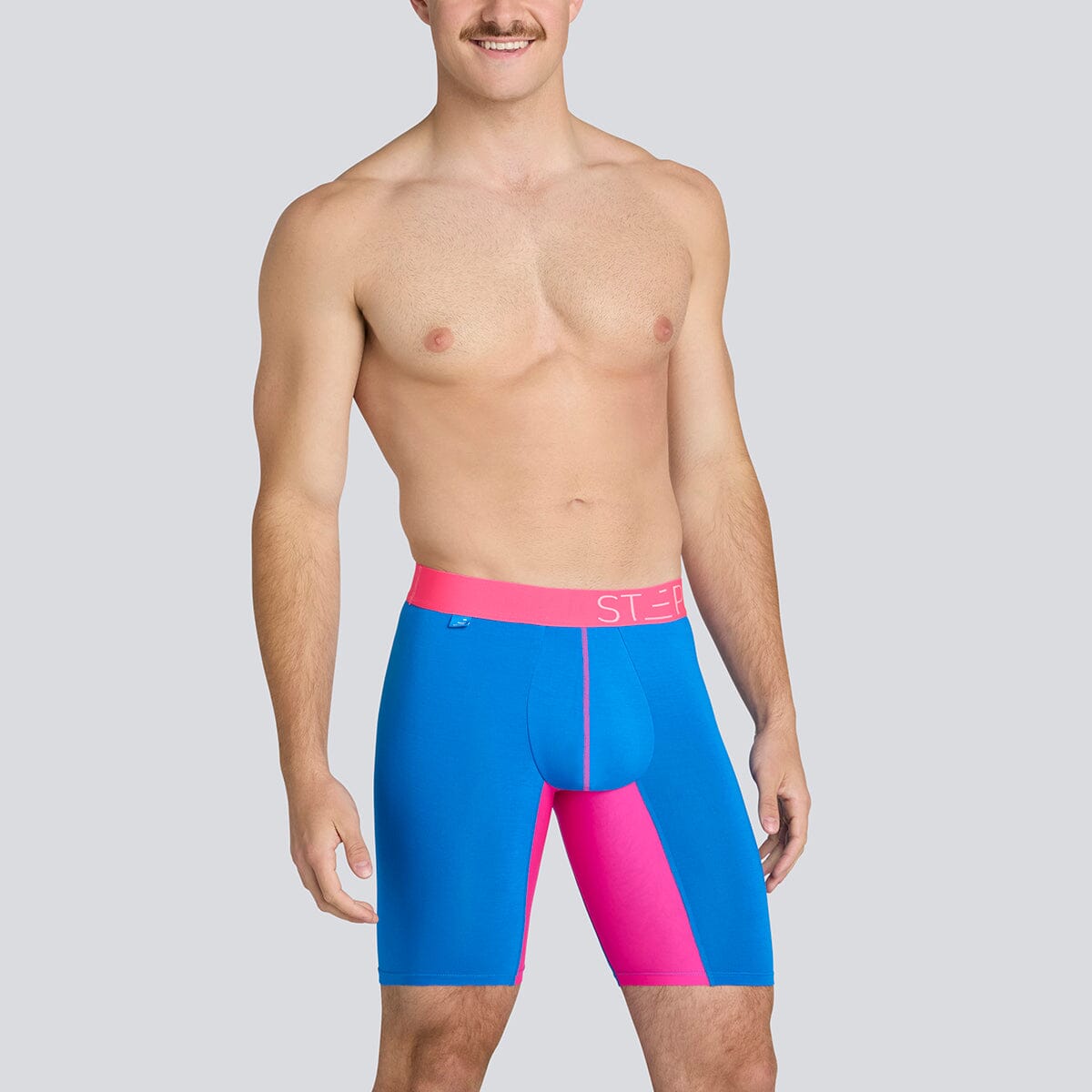 Boxer Brief Sport - Pink Skits - Bamboo Underwear - Model:Daniel F