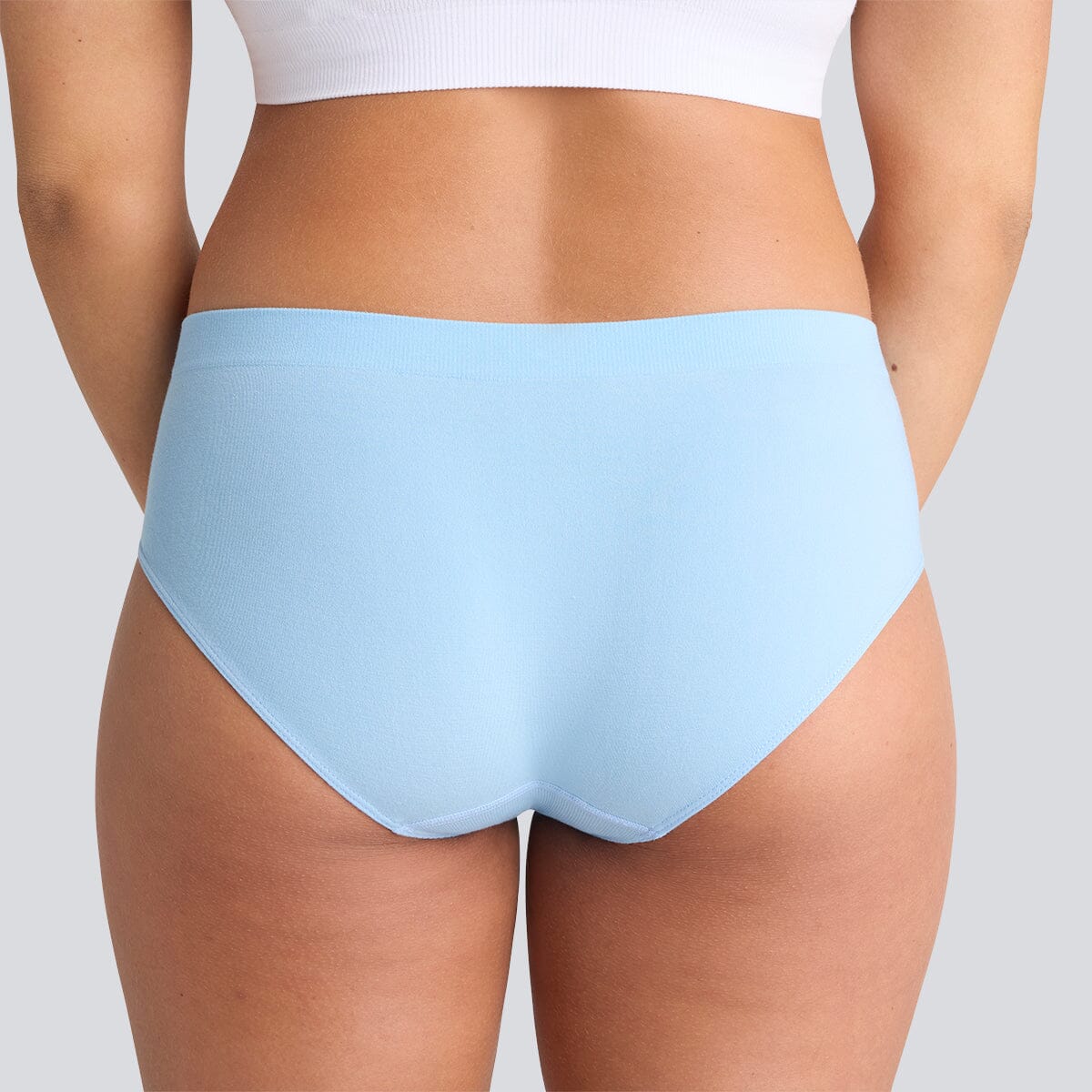 Women's SmoothFit Bikini Brief - Chambray - Bamboo Underwear - Model:Alexandra
