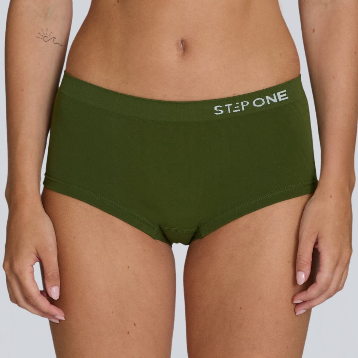 Women's SmoothFit Boyleg - Olive Green - Bamboo Underwear