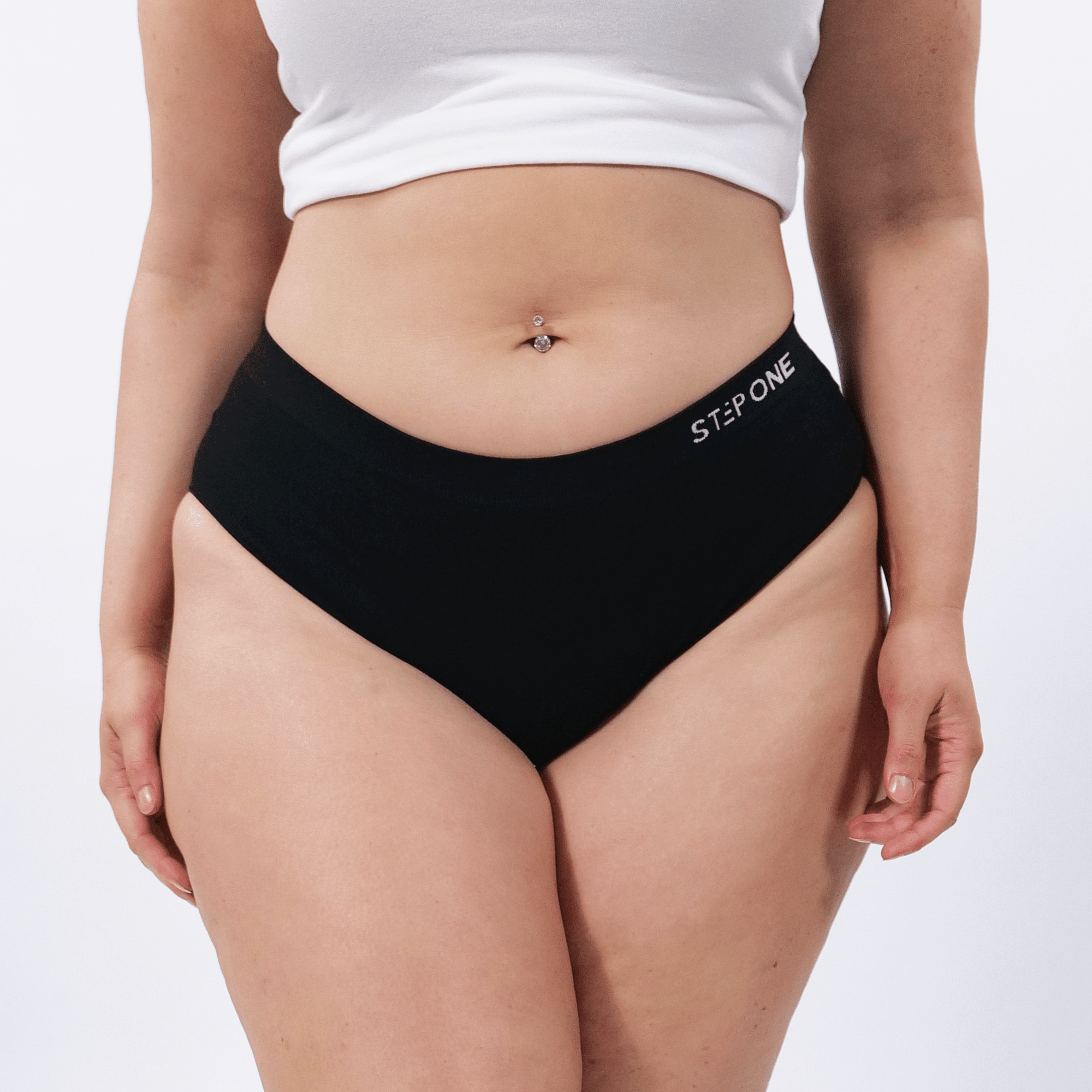 Women's Seamfree Bikini Brief - Espresso-Tini - Model - #size_2XL