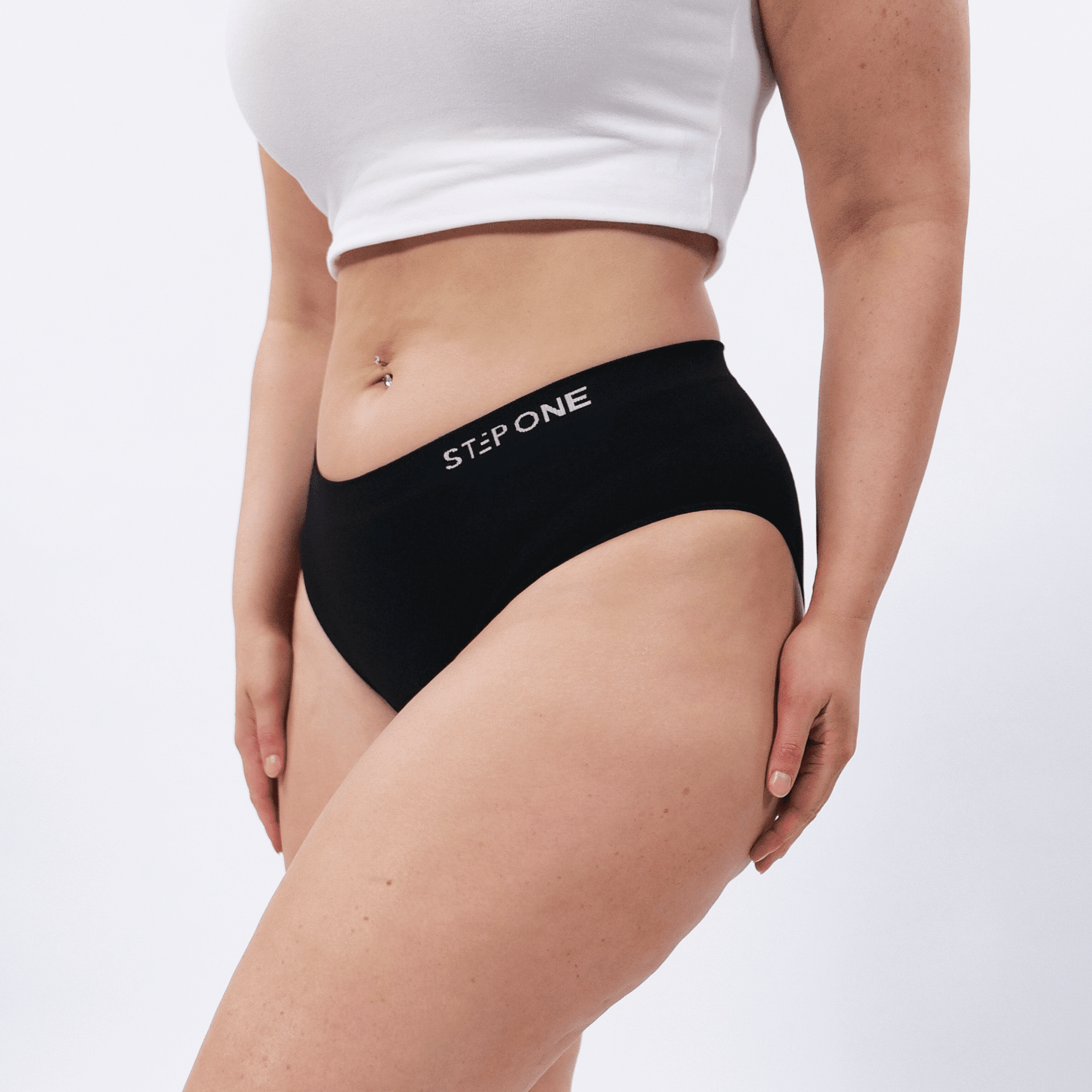 Women's Seamfree Bikini Brief - Espresso-Tini - Model - #size_XL