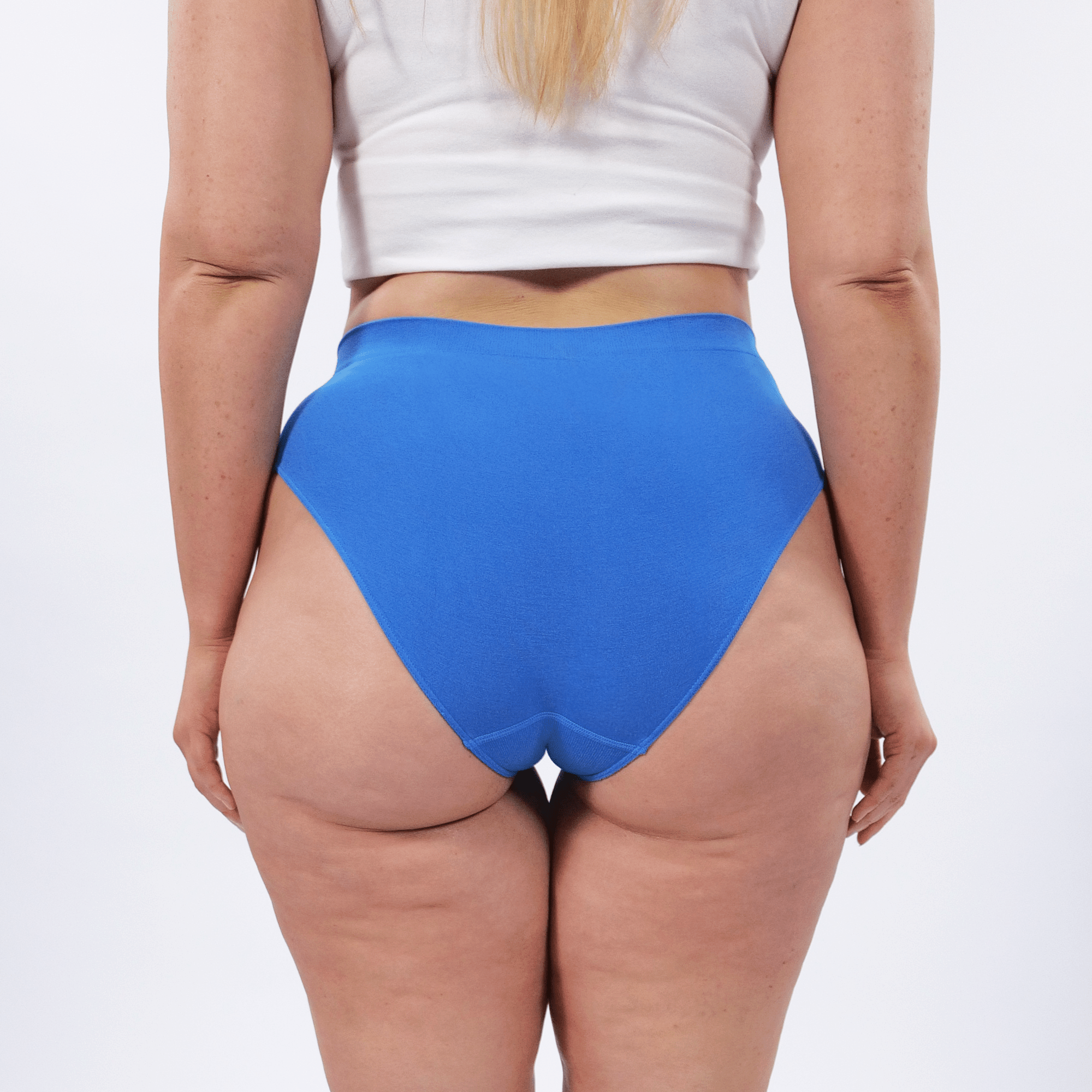 Women's Seamfree Bikini Brief - Blue Lagoon - Model - #size_2XL