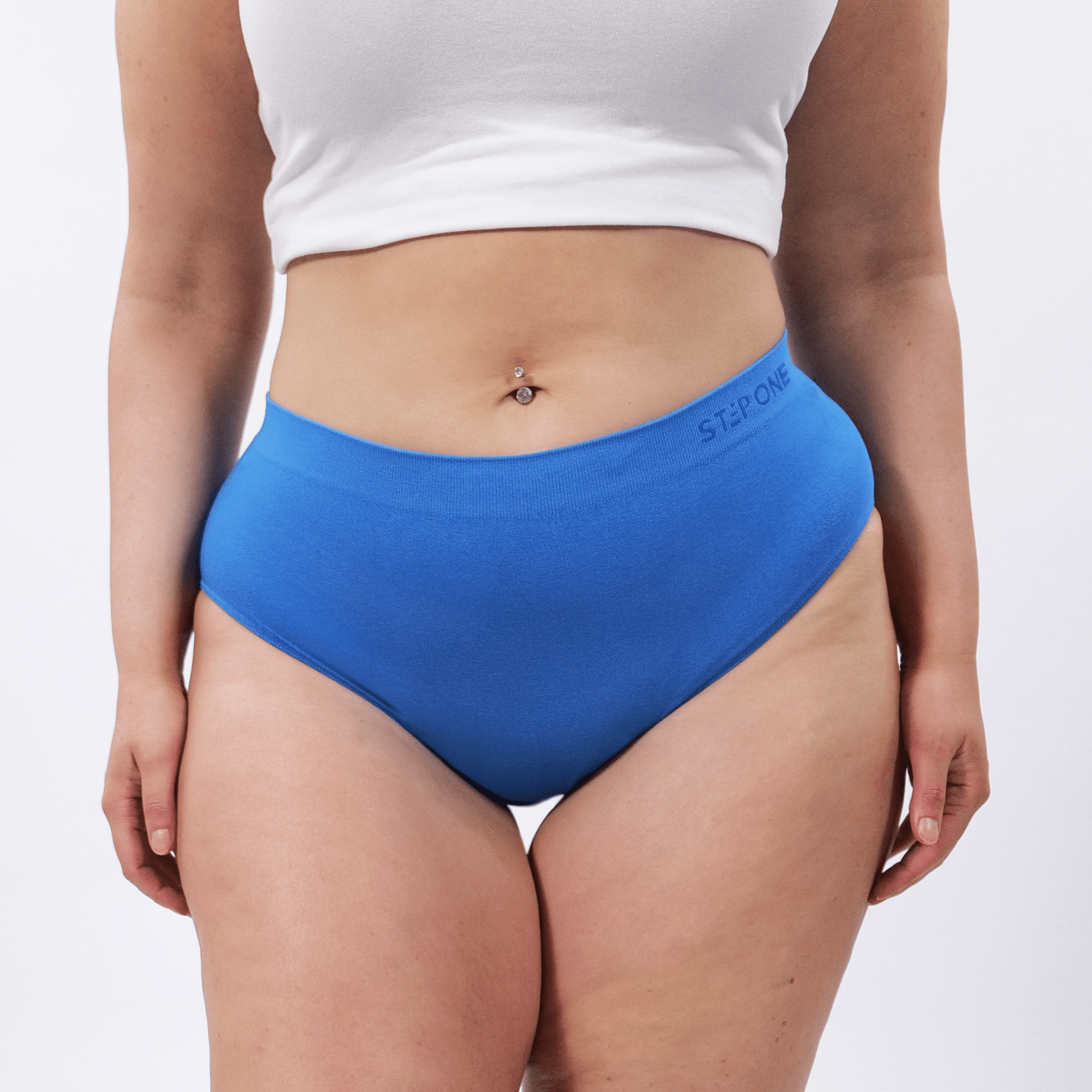 Women's Seamfree Full Brief - Blue Lagoon - Model - #size_2XL