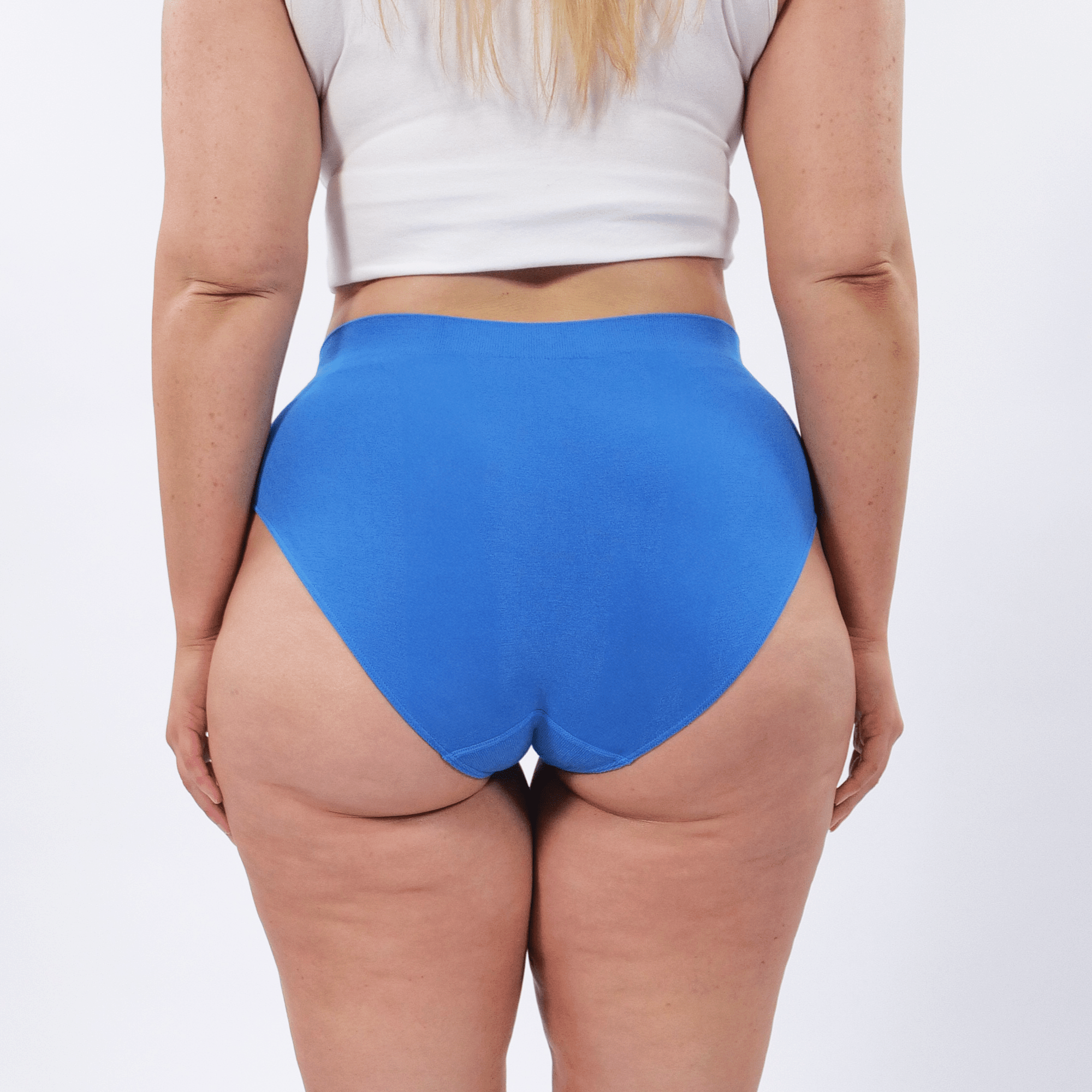 Women's Seamfree Full Brief - Blue Lagoon - Model - #size_2XL