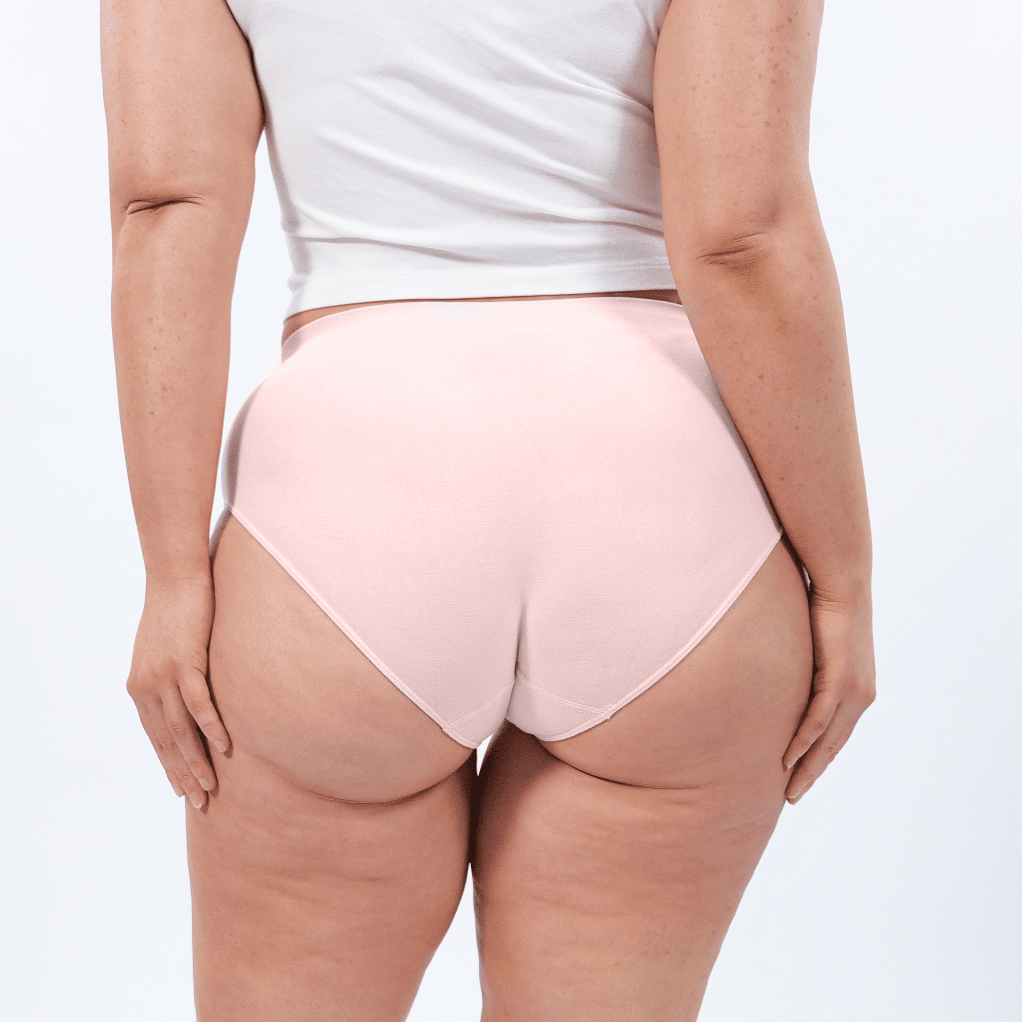 Women's Seamfree Full Brief - Rosé All Day - Model - #size_XL