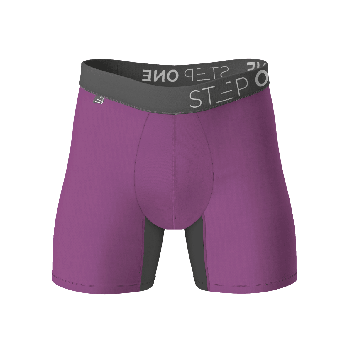 Mens Designer Underwear Boxer Briefs, Purple Pink and Black