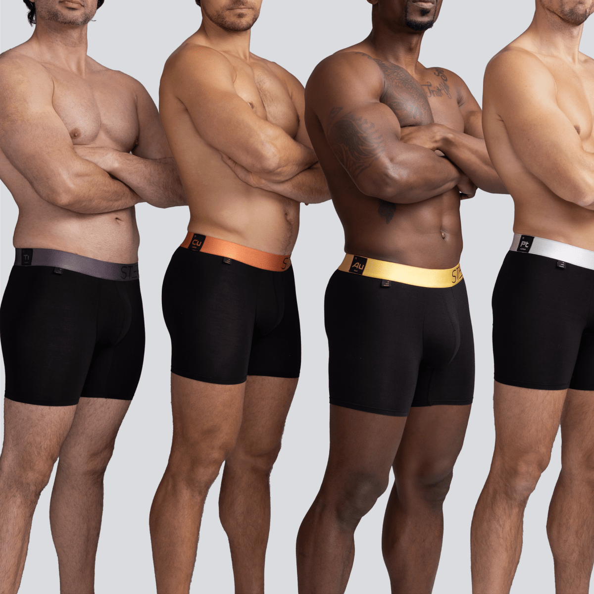 Boxer Brief - Precious Metals 4 Pack - Bamboo Underwear