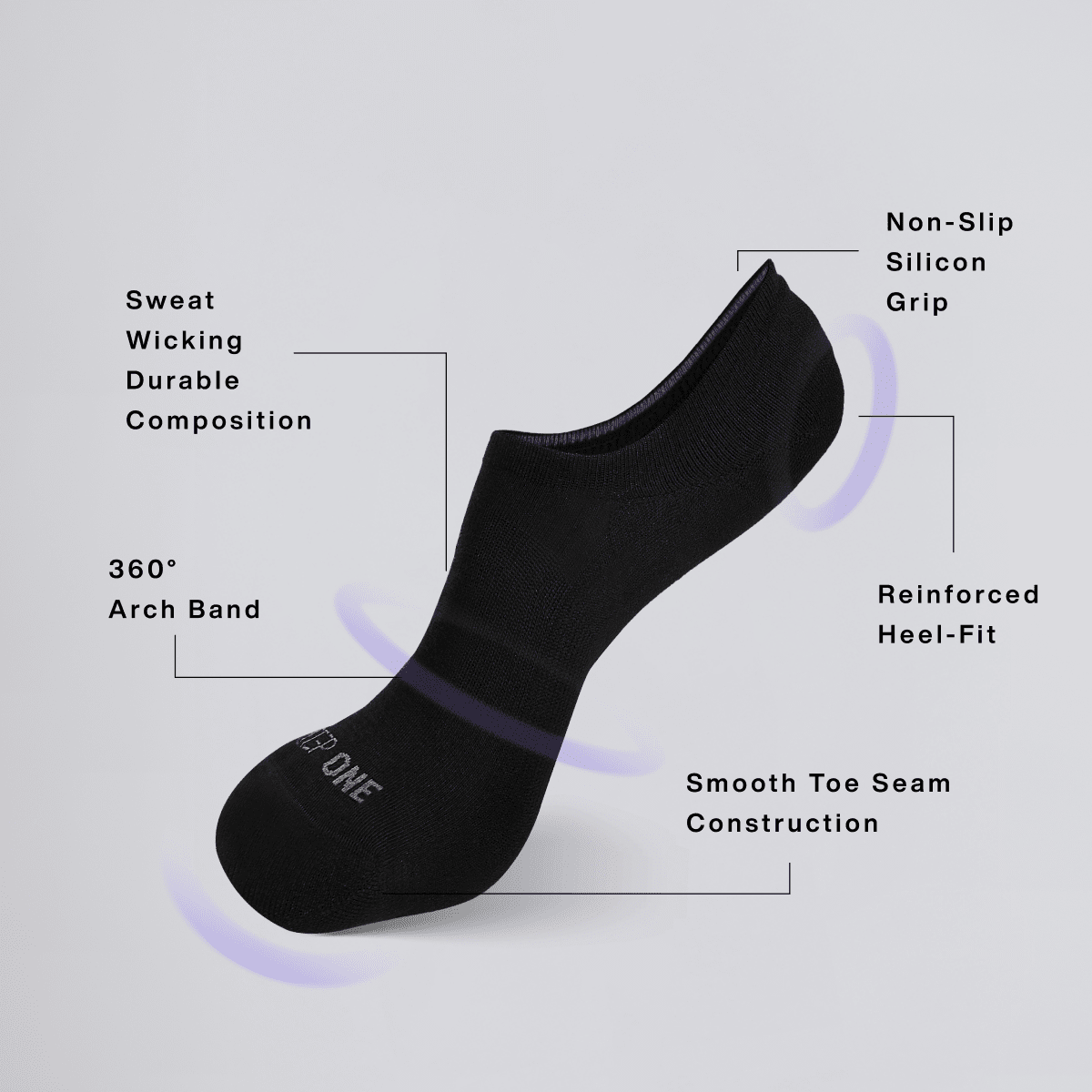 Unisex No Show Sock - Bamboo Underwear