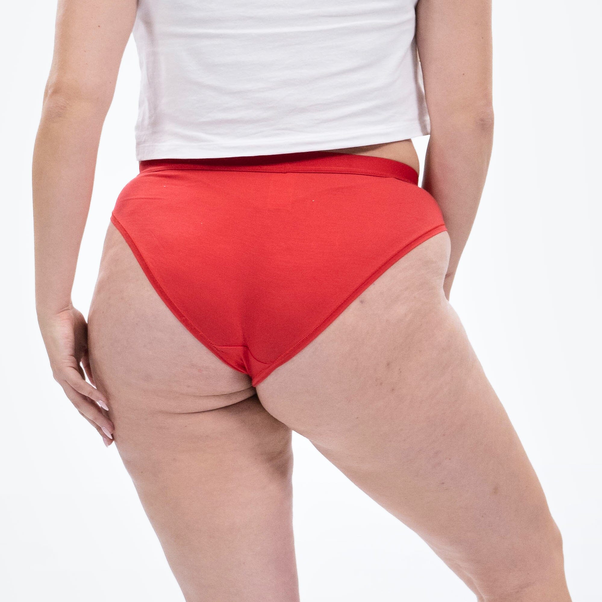 Women's Bikini Brief - Cherries - Model - #size_2XL