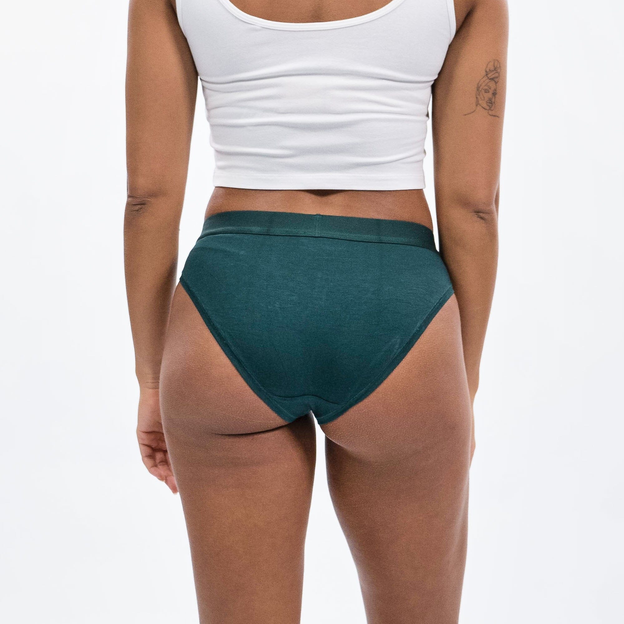 Women's Bikini Brief - Forest - Model - #size_Large