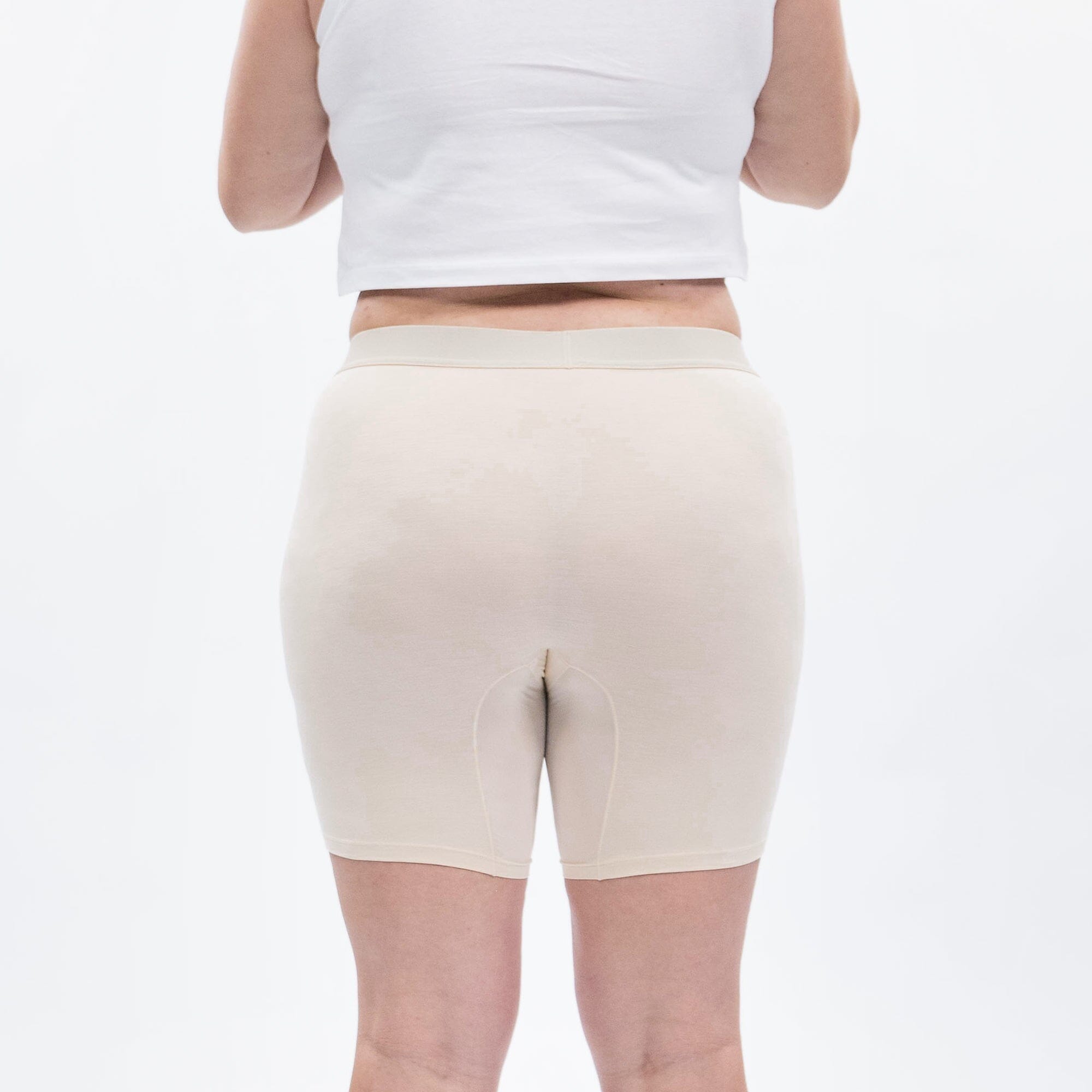 Women's Boxer Brief - Butter Scotch - Model - #size_XL