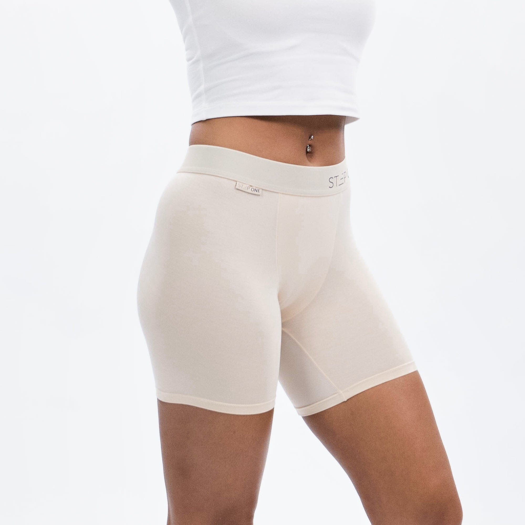 Women's Boxer Brief - Butter Scotch - Model - #size_Medium