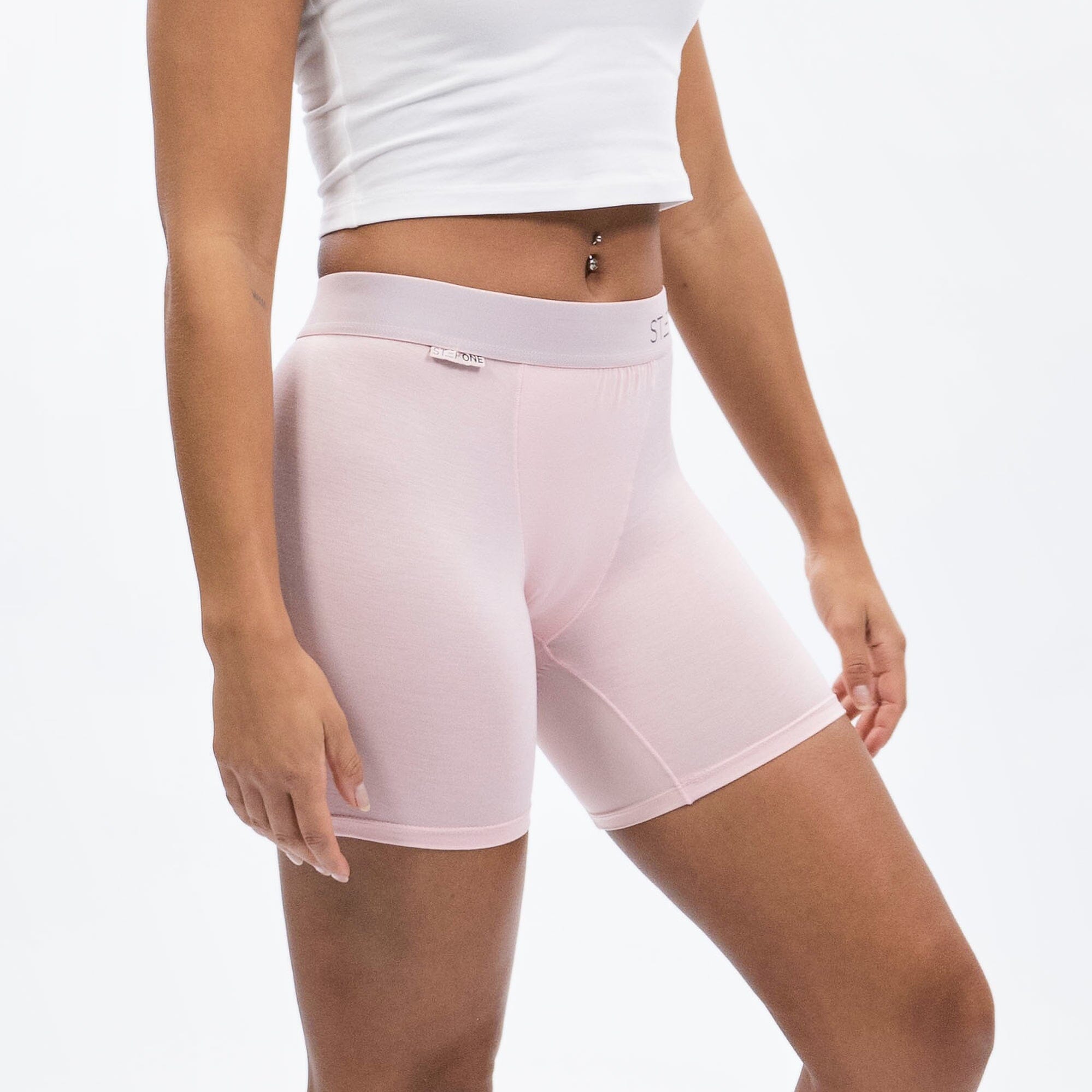 Women's Boxer Brief - Blush - Model - #size_Large