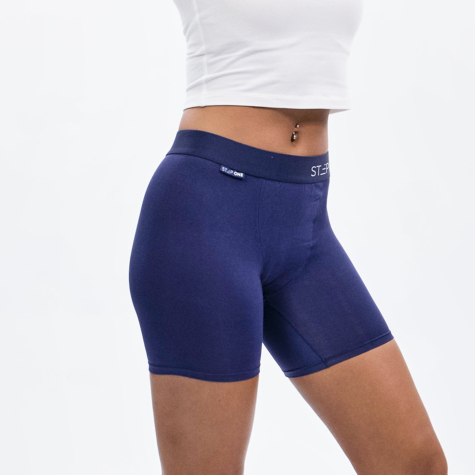 Women's Boxer Brief - Midnight Blues - Model - #size_Large