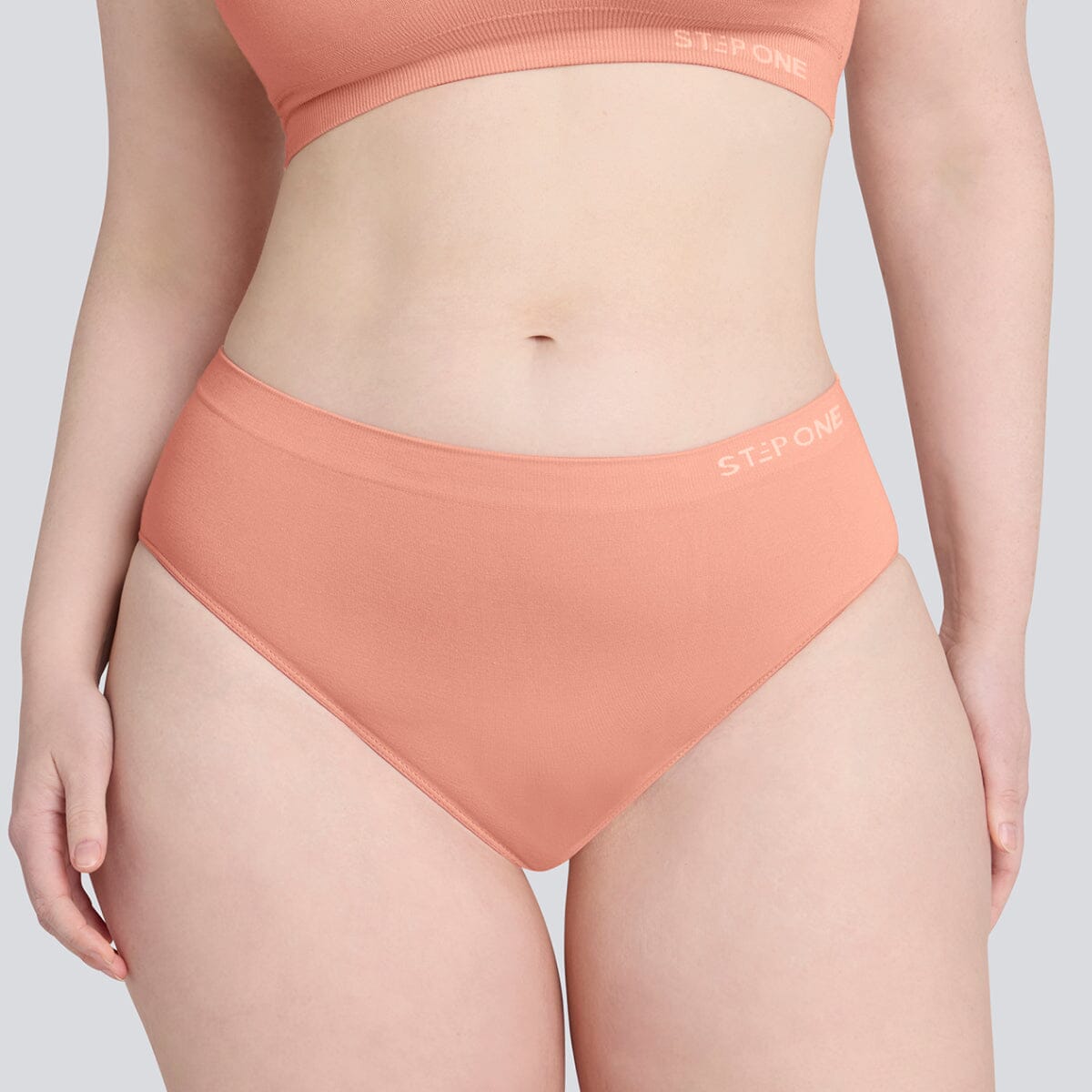 Women's SmoothFit Bikini Brief - Peaches & Cream - Bamboo Underwear - Model:Eloise