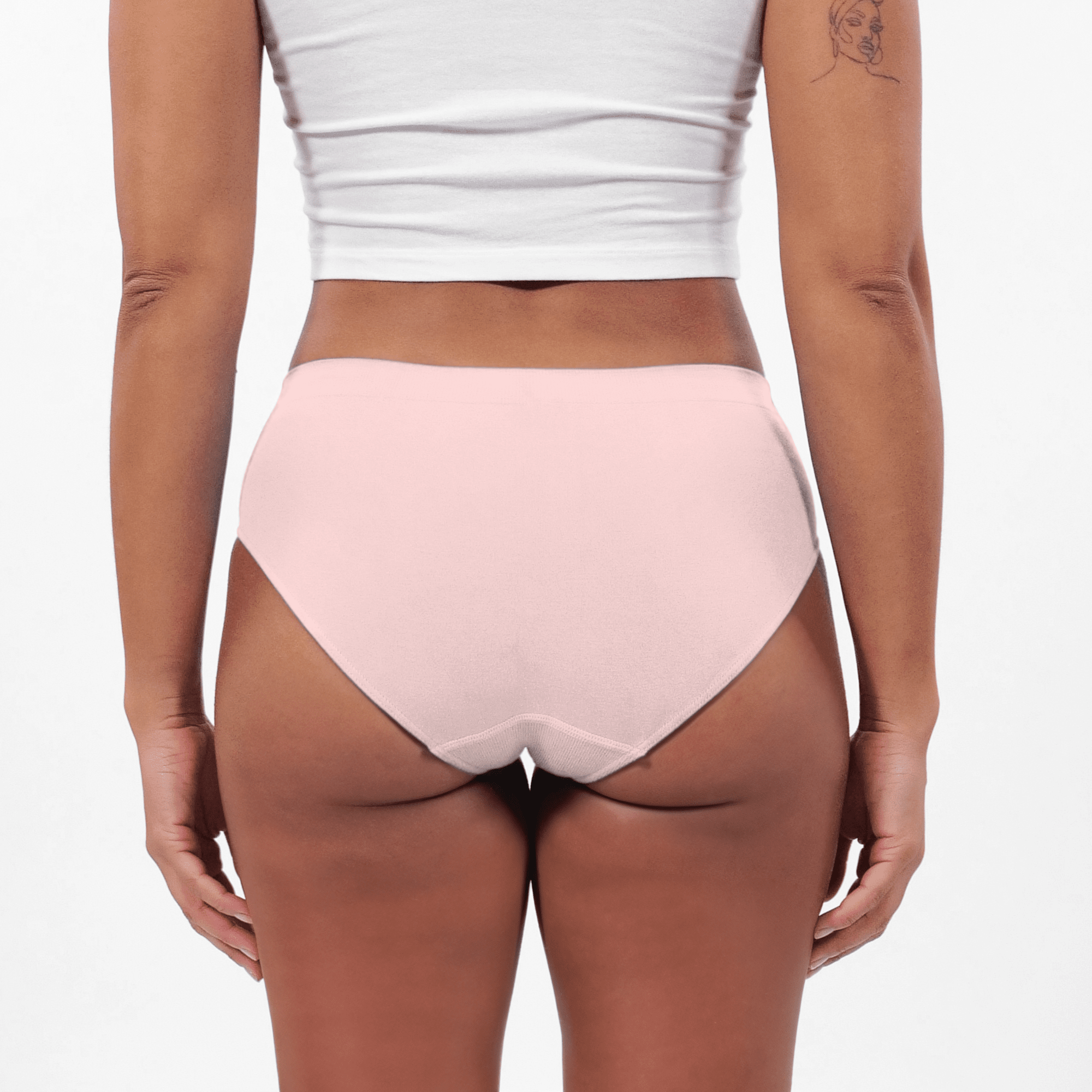 Women's Seamfree Bikini Brief - Rosé All Day - Model - #size_Large