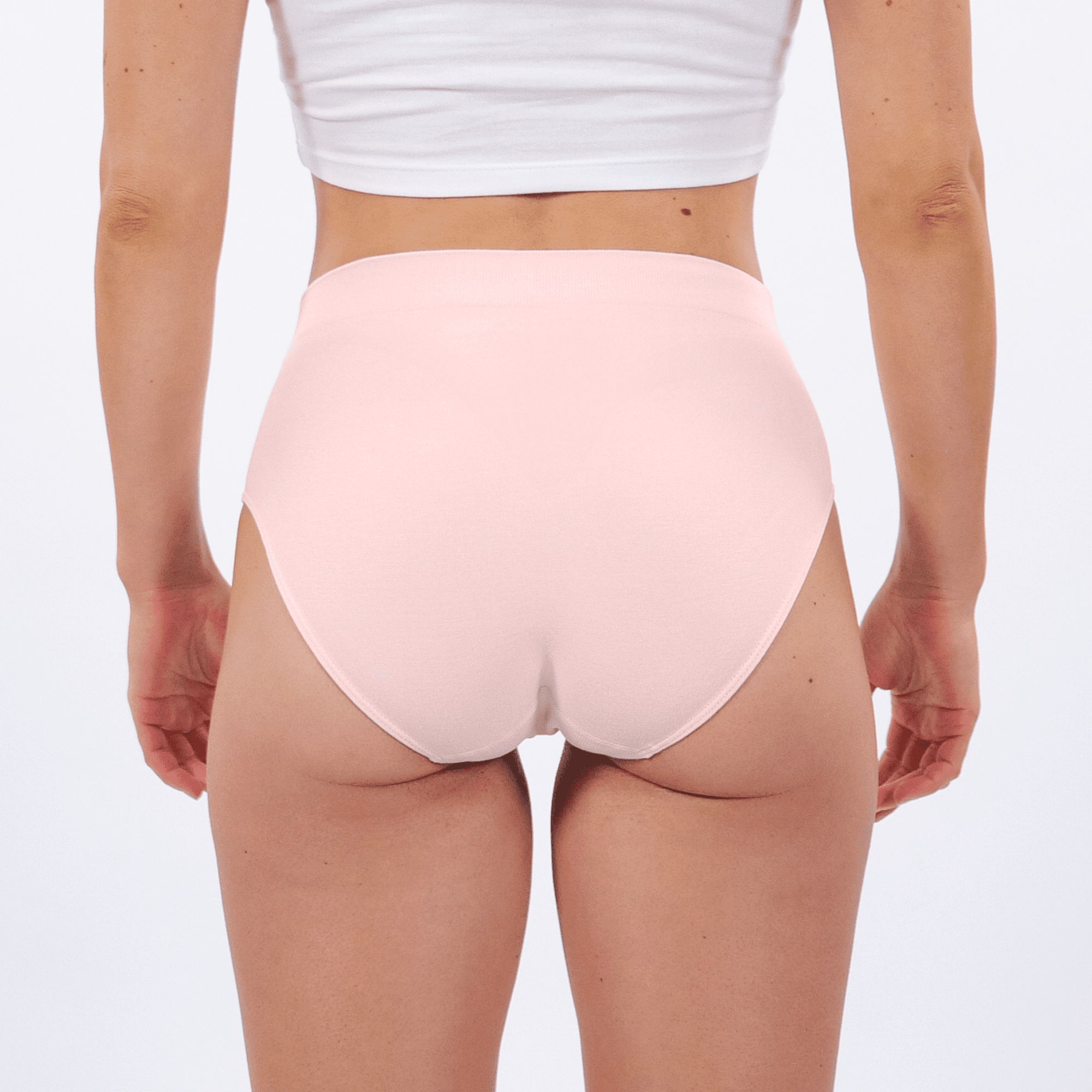 Women's Seamfree Full Brief - Rosé All Day - Model - #size_Small