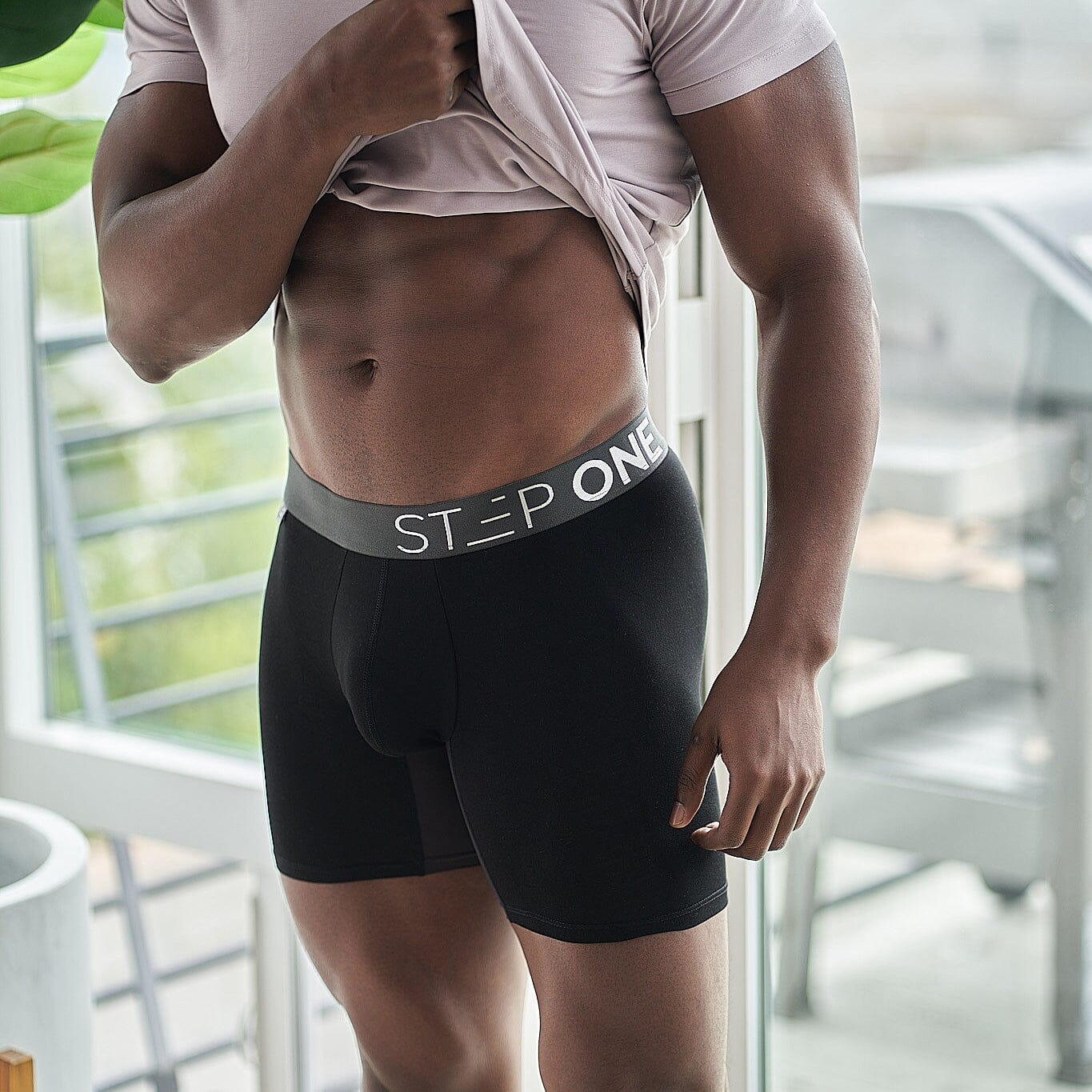 Boxer Brief - Black Currants - Model - Size:Large