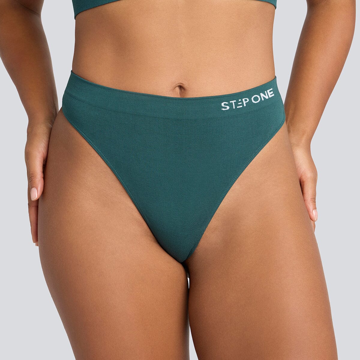 Women's SmoothFit Thong - Rain Forest - Bamboo Underwear - Model:Yolanda