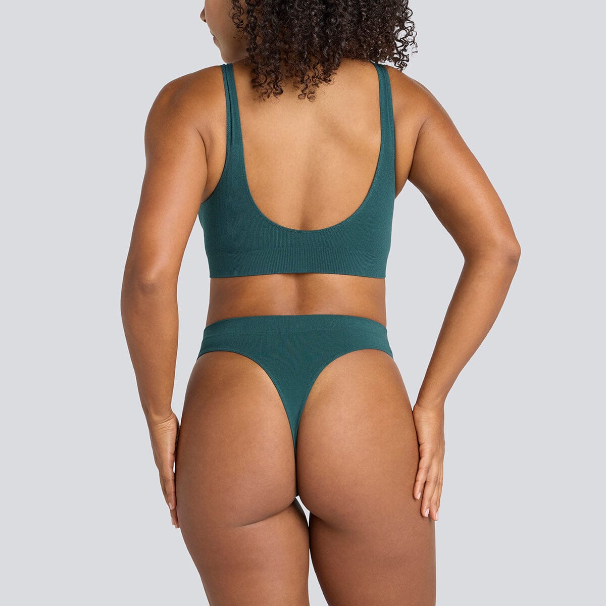 Women's SmoothFit Thong - Rain Forest - Bamboo Underwear - Model:Yolanda