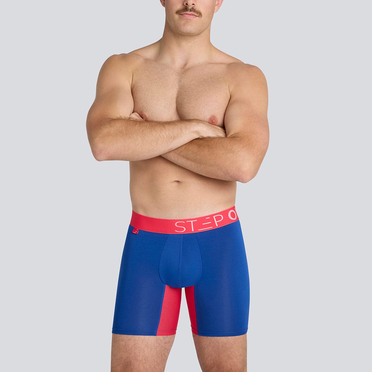 Boxer Brief - Navy/Pink - Bamboo Underwear - Model:Daniel F