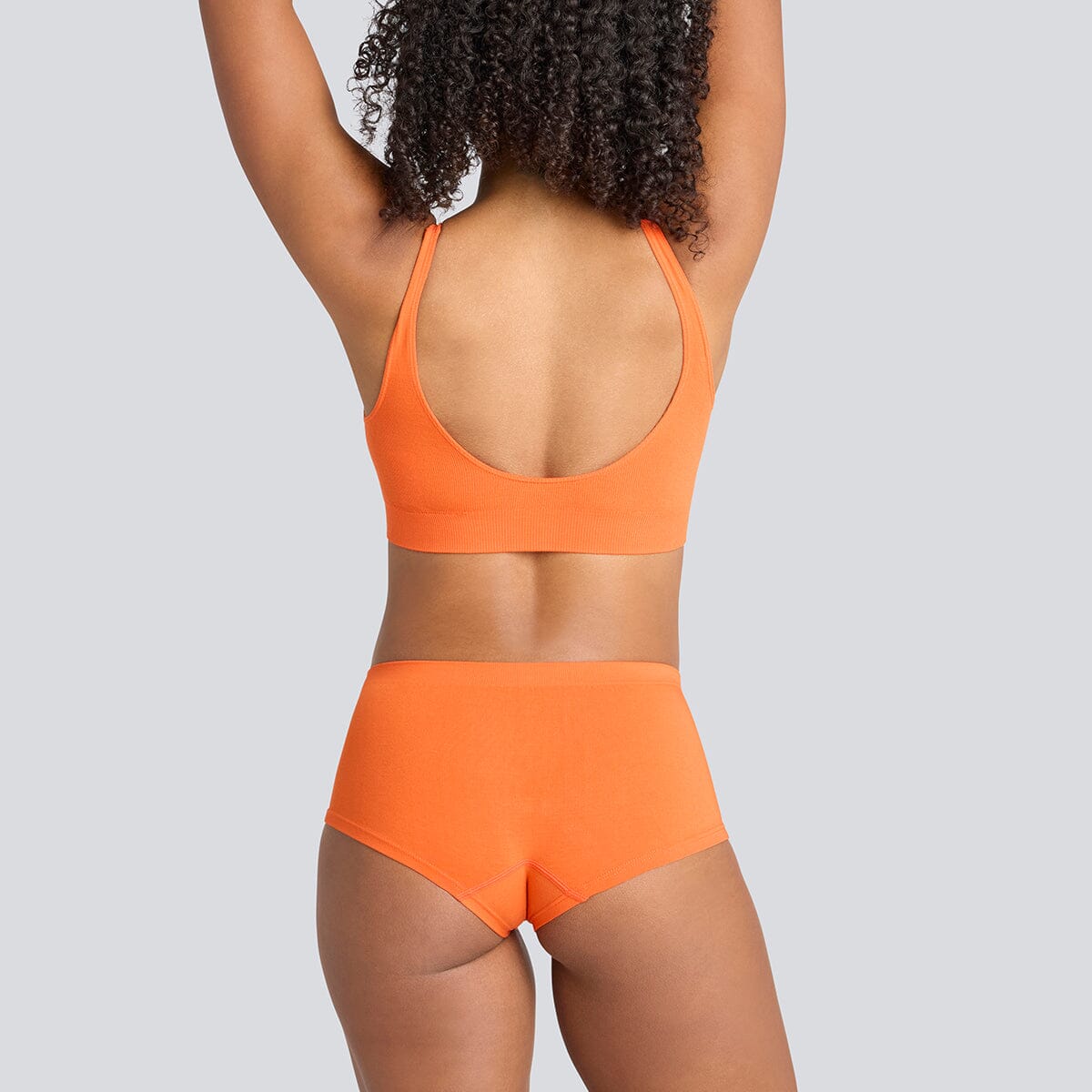 Women's SmoothFit Boyleg - Cherry Tomato - Bamboo Underwear - Model:Yolanda