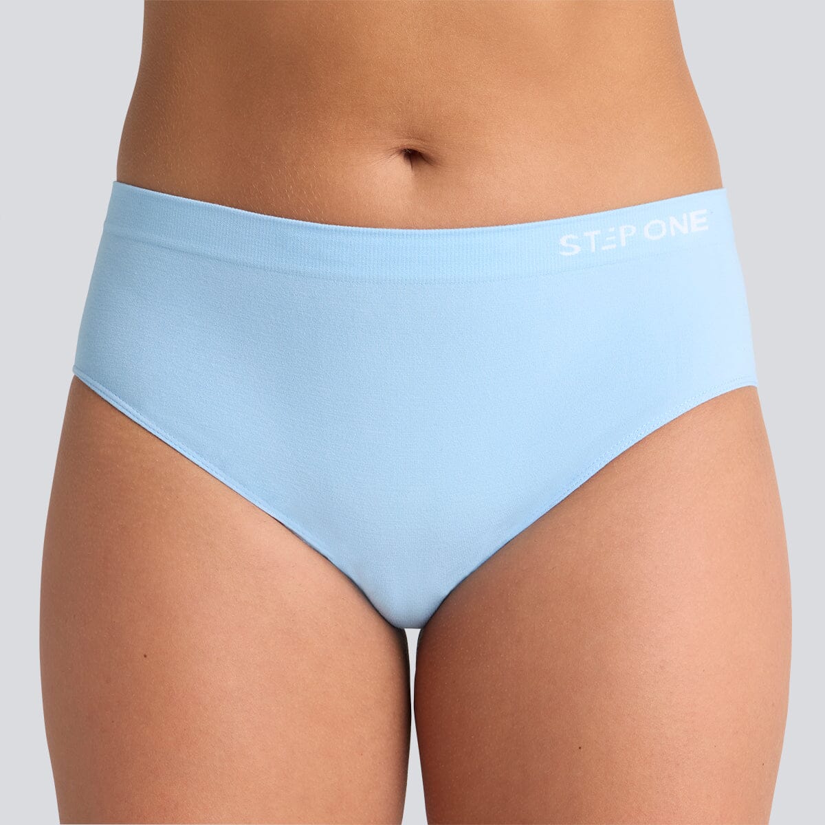 Women's SmoothFit Bikini Brief - Chambray - Bamboo Underwear - Model:Alexandra