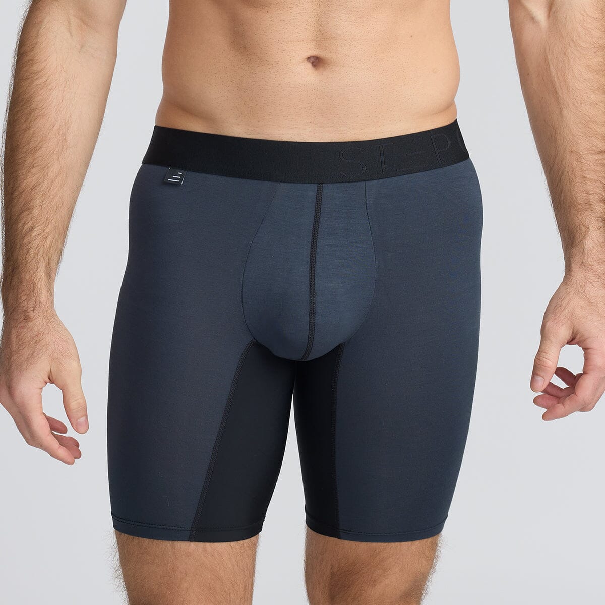 Men's Bamboo Underwear Sport Boxers in grey