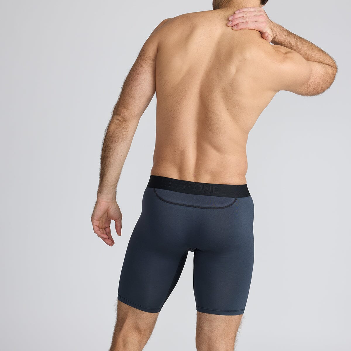 Men's Bamboo Underwear Sport Boxers in grey