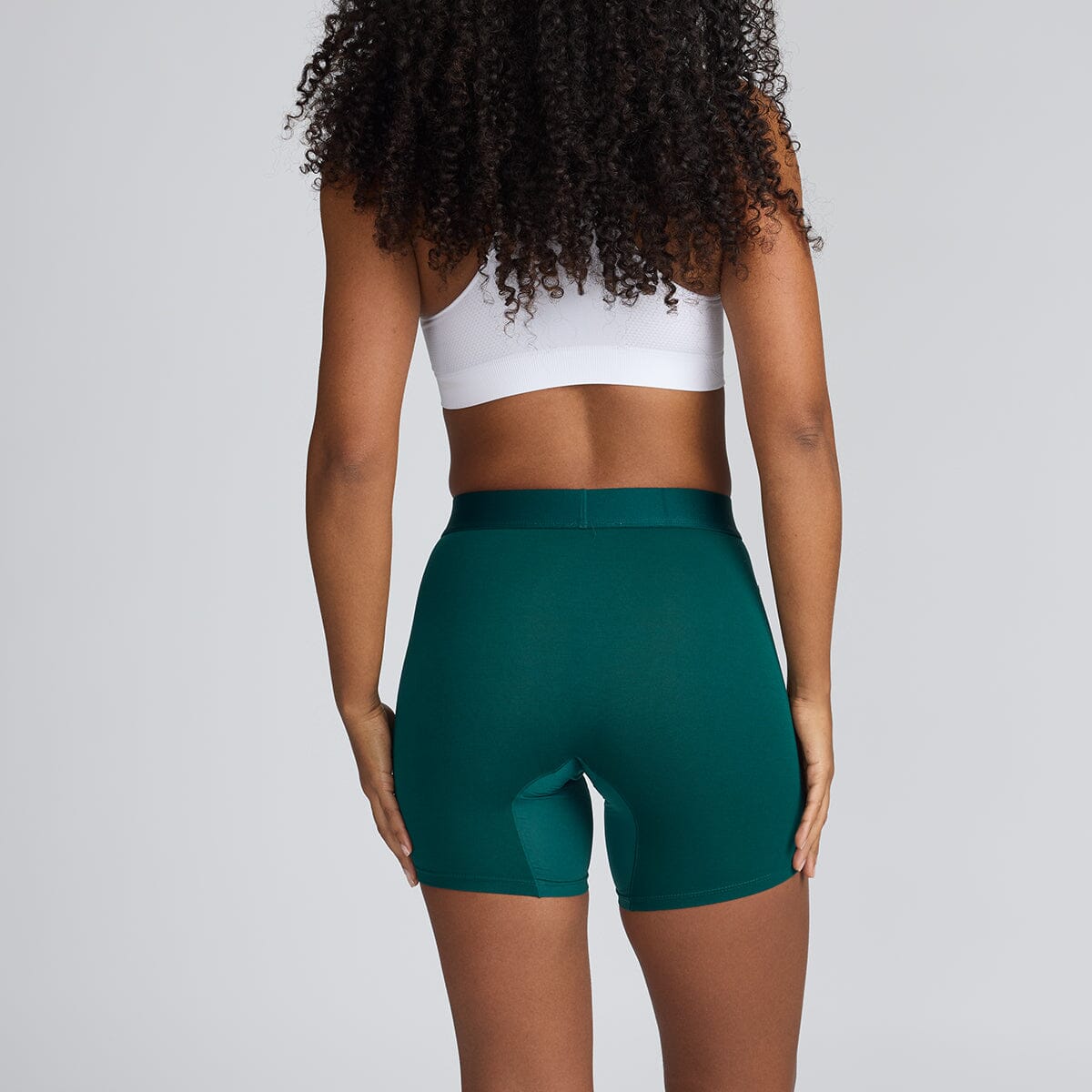 Women's Body Shorts - Forest - Bamboo Underwear - Model:Yolanda