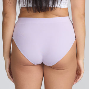 Purple Seamless Underwear at Step One - Model:Marie