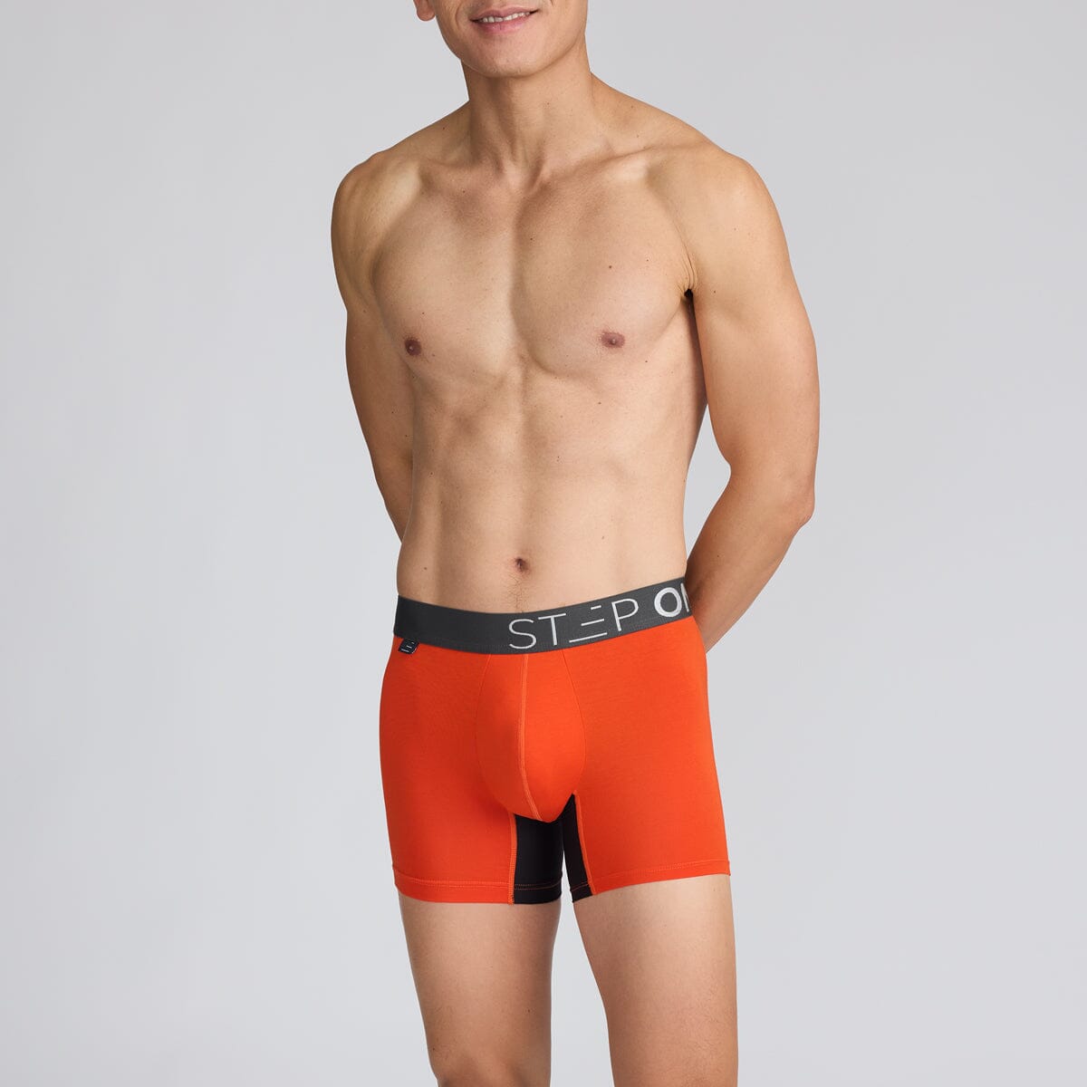 Men's Orange Bamboo Underwear - Model:Vince