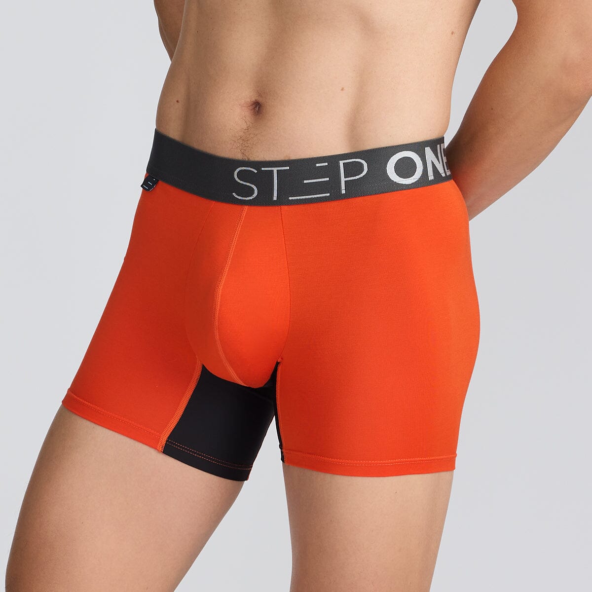 Men's Orange Bamboo Underwear - Model:Vince