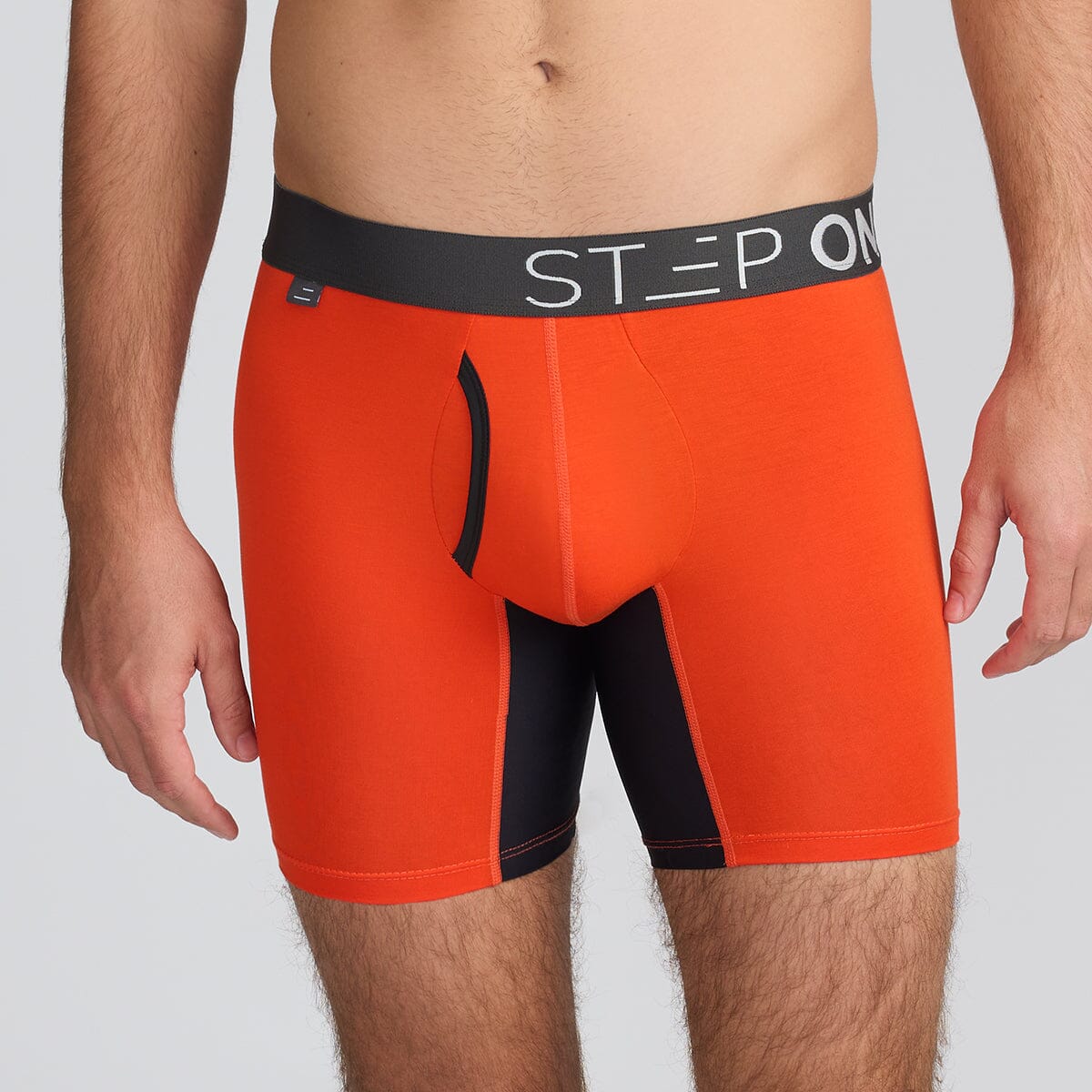 Orange Underwear with Fly at Step One