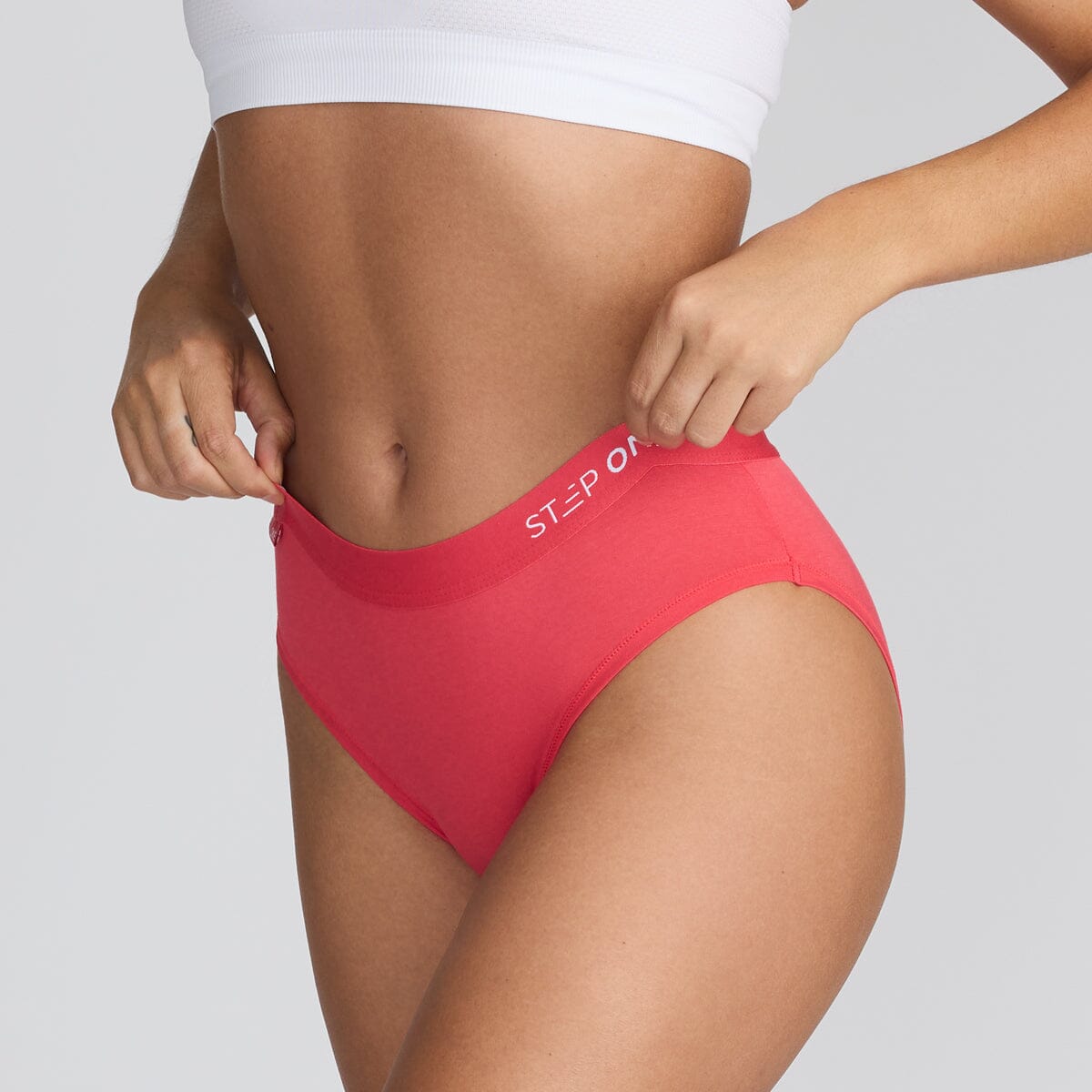 Red Women's Bamboo Underwear at Step One