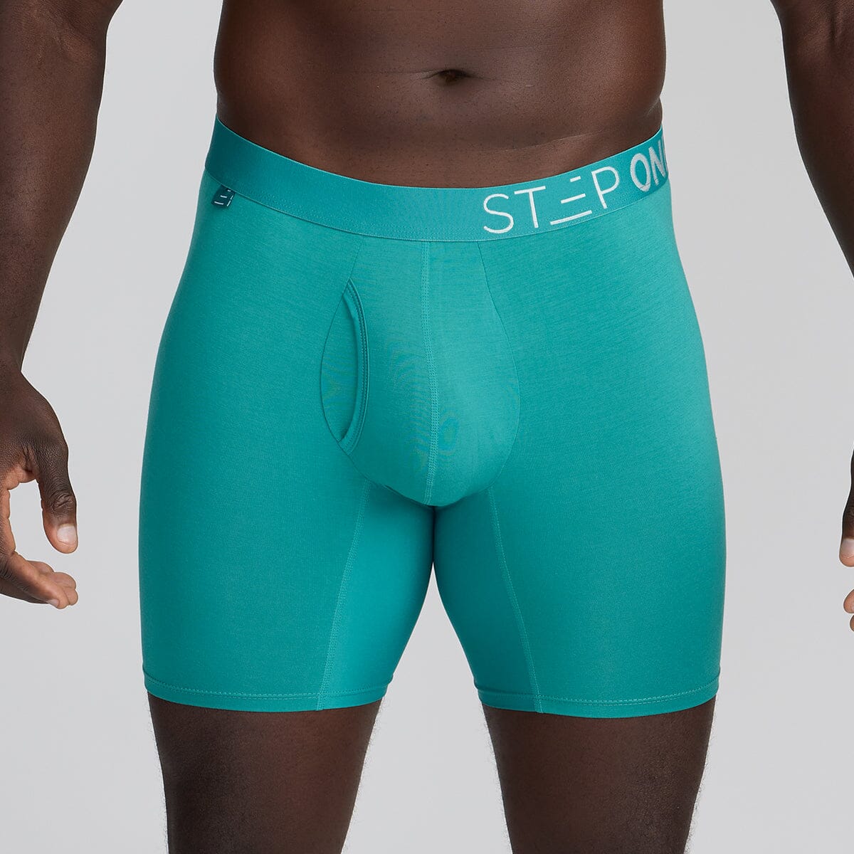 Boxer Brief Fly - Green-Blue Slate - Bamboo Underwear - Model:Baba