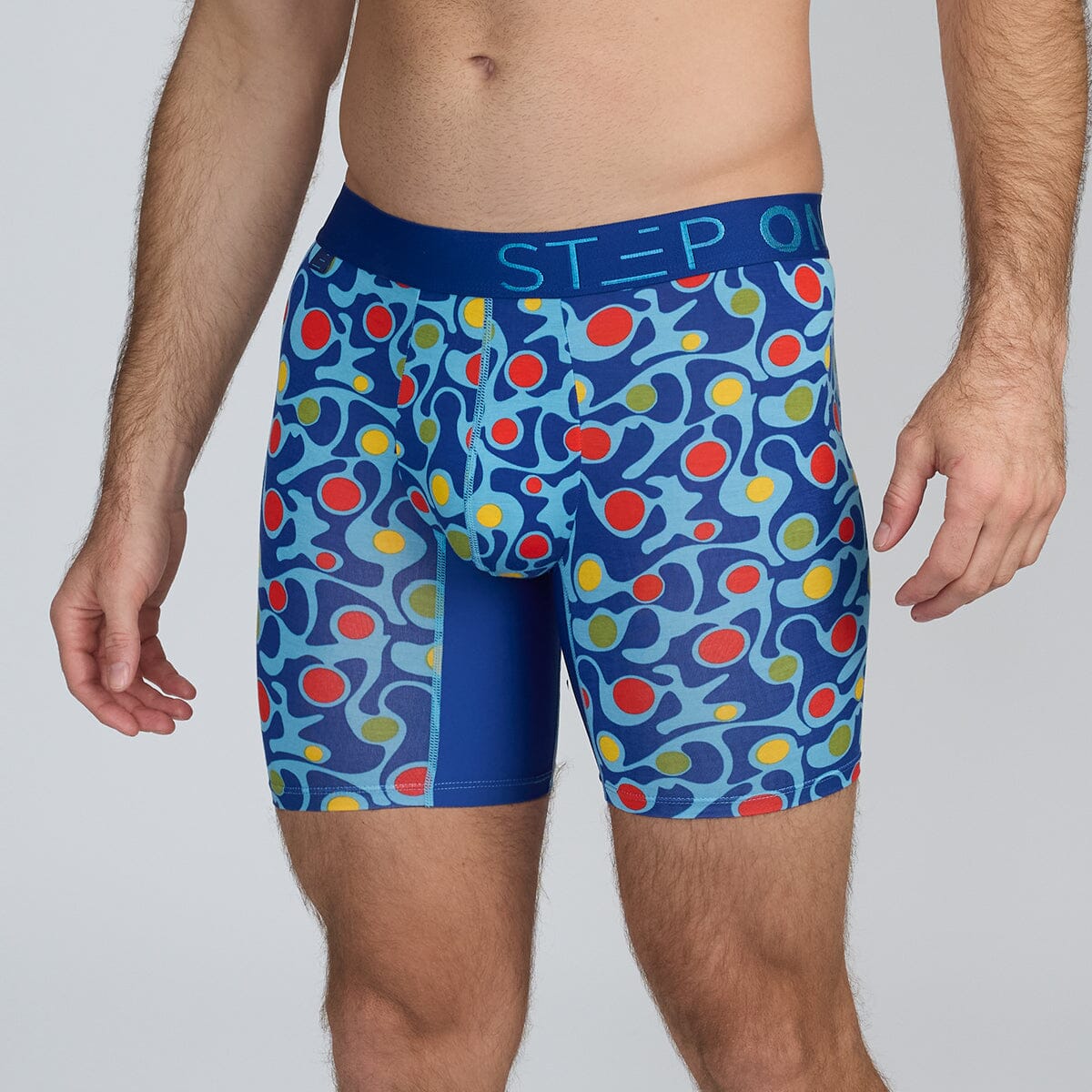 Blue Colourful Bamboo Men's Underwear