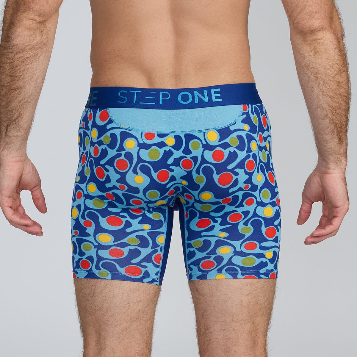 Blue Colourful Bamboo Men's Underwear