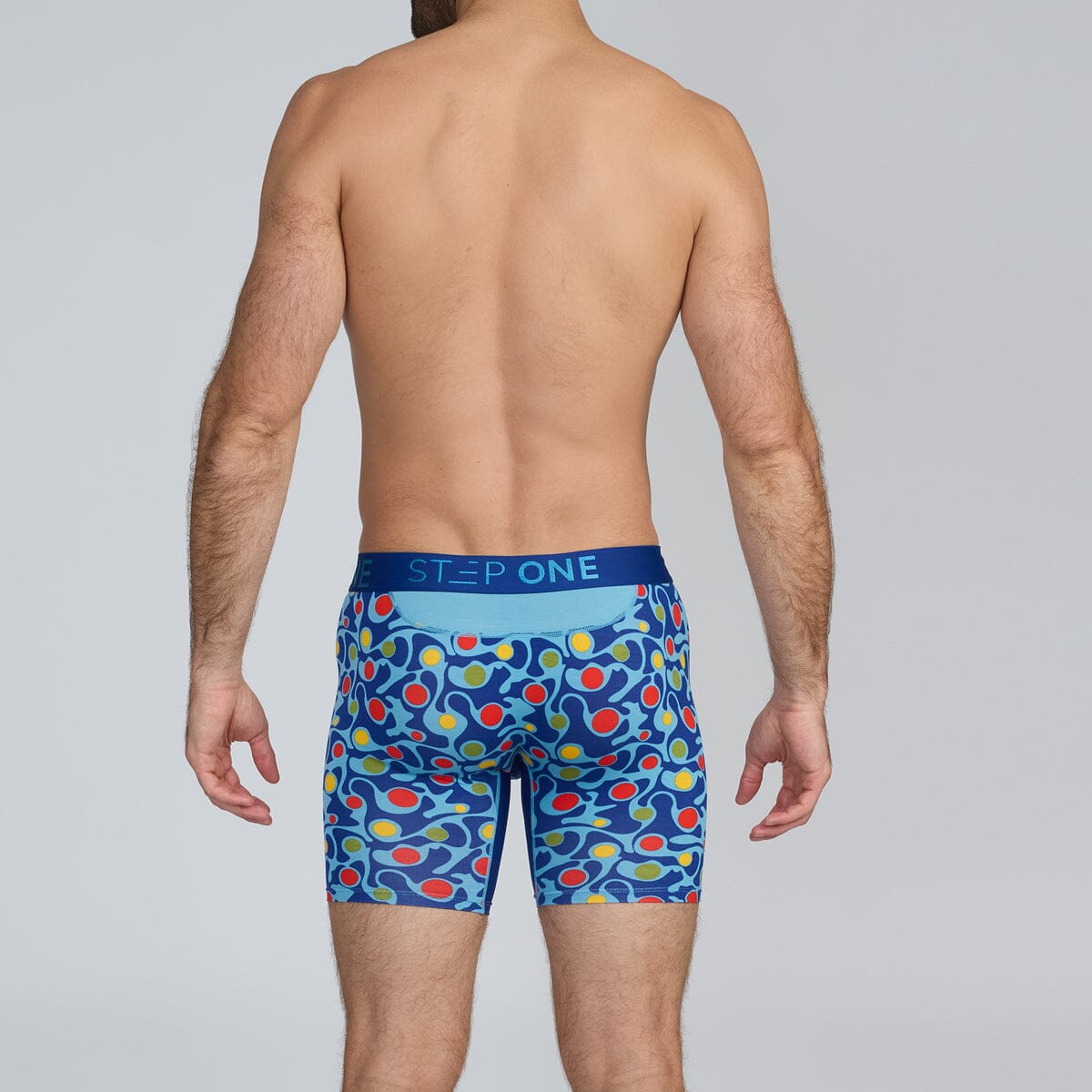 Blue Colourful Bamboo Men's Underwear