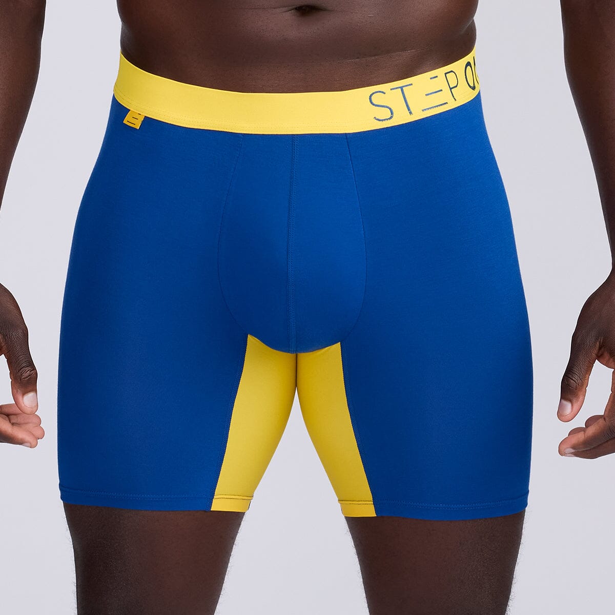 Boxer Brief - Navy/Yellow - Bamboo Underwear - Model:Baba