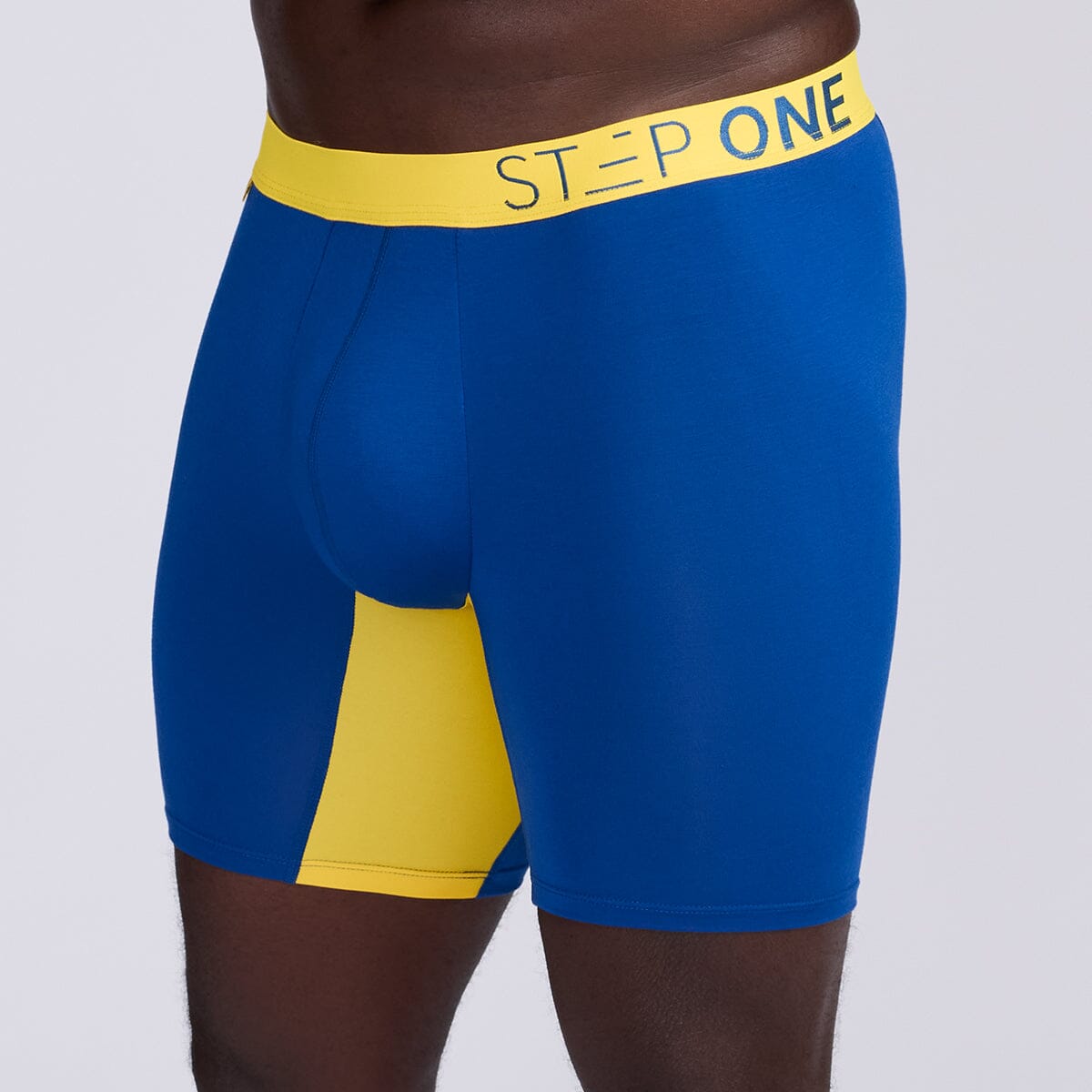 Boxer Brief - Navy/Yellow - Bamboo Underwear - Model:Baba