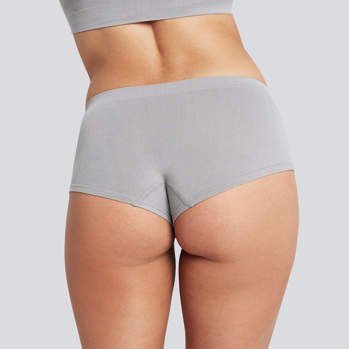 Women's SmoothFit Boyleg - Ultimate Grey - Bamboo Underwear - Model:Natalia