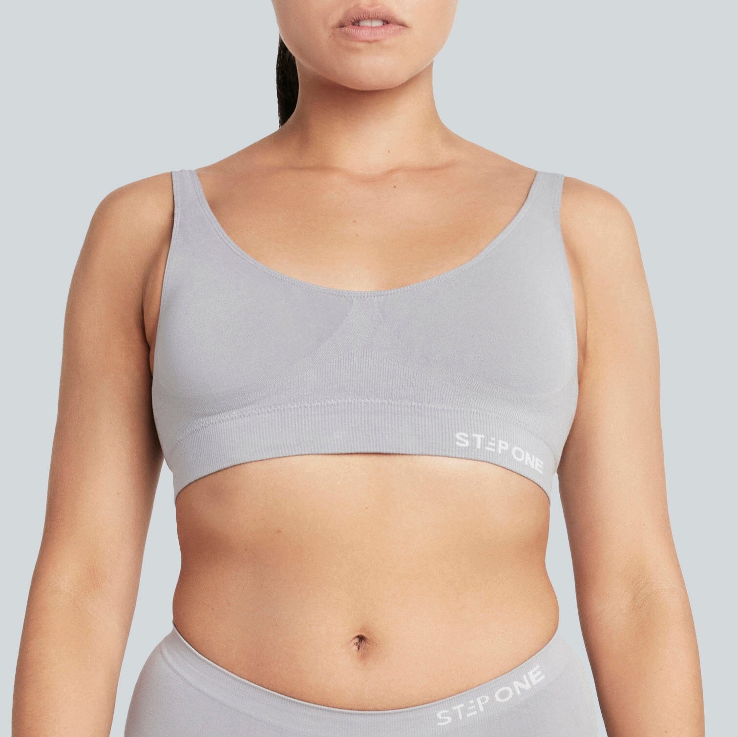 Women's SmoothFit Padded Bra - Grey - Bamboo Underwear