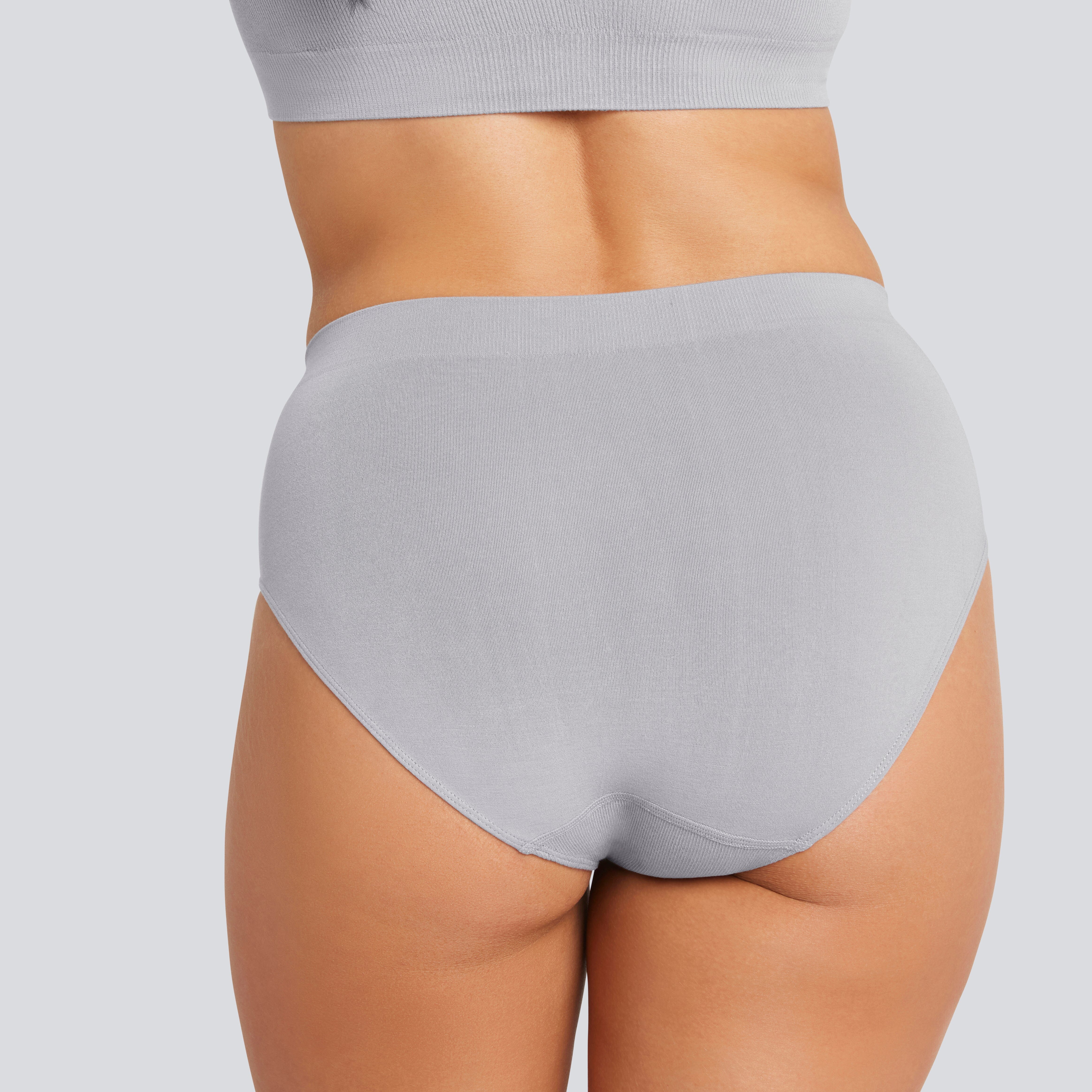 Women's SmoothFit Full Brief - Ultimate Grey - Bamboo Underwear - Model:Natalia