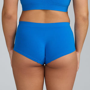 Women's SmoothFit Boyleg - Blue Lagoon - Bamboo Underwear - Model:Alexandra