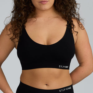 Women's SmoothFit Padded Bra - Espresso-Tini - Bamboo Underwear - Model:Alexandra