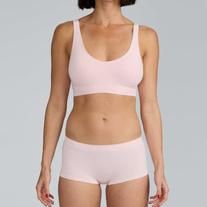 Women's SmoothFit Boyleg - Rose All Day - Bamboo Underwear - Model:Holly