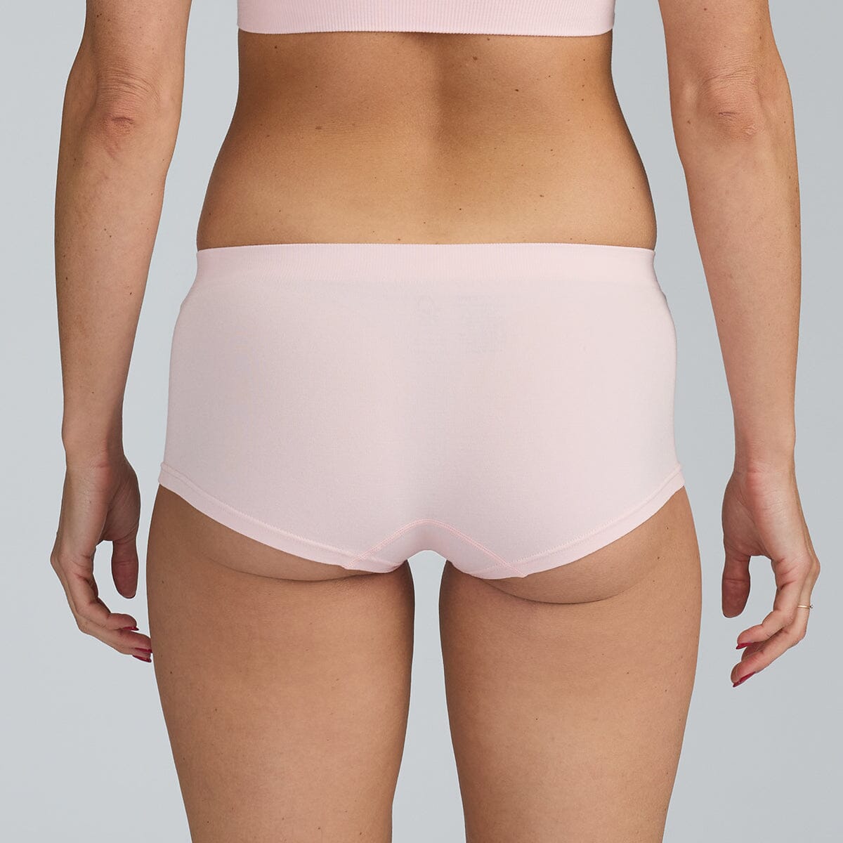 Women's SmoothFit Boyleg - Rose All Day - Bamboo Underwear - Model:Holly
