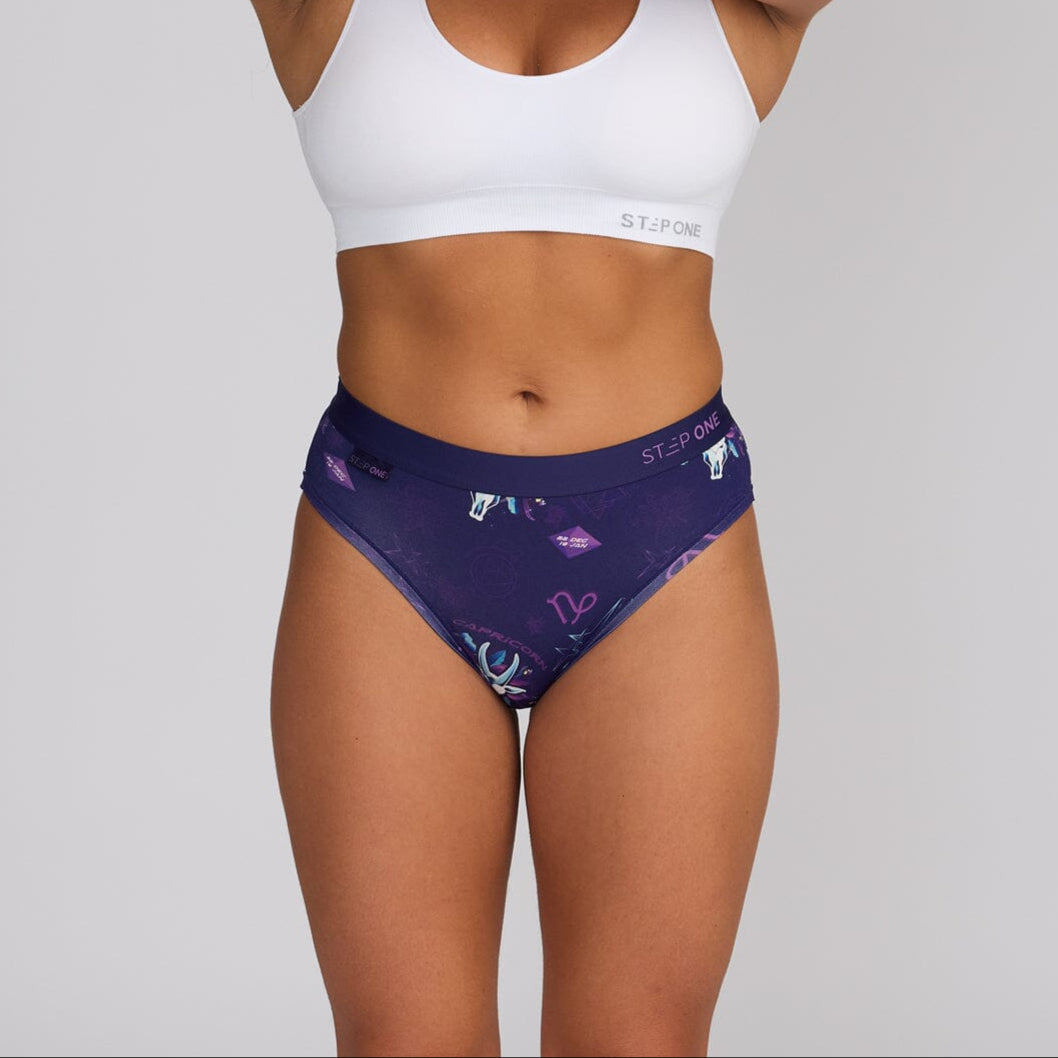 Women's Bikini Brief - Capricorn - Bamboo Underwear - Model:Alexandra