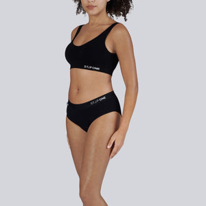 Women's Period Bikini Brief - Bamboo Underwear - Model:Armani